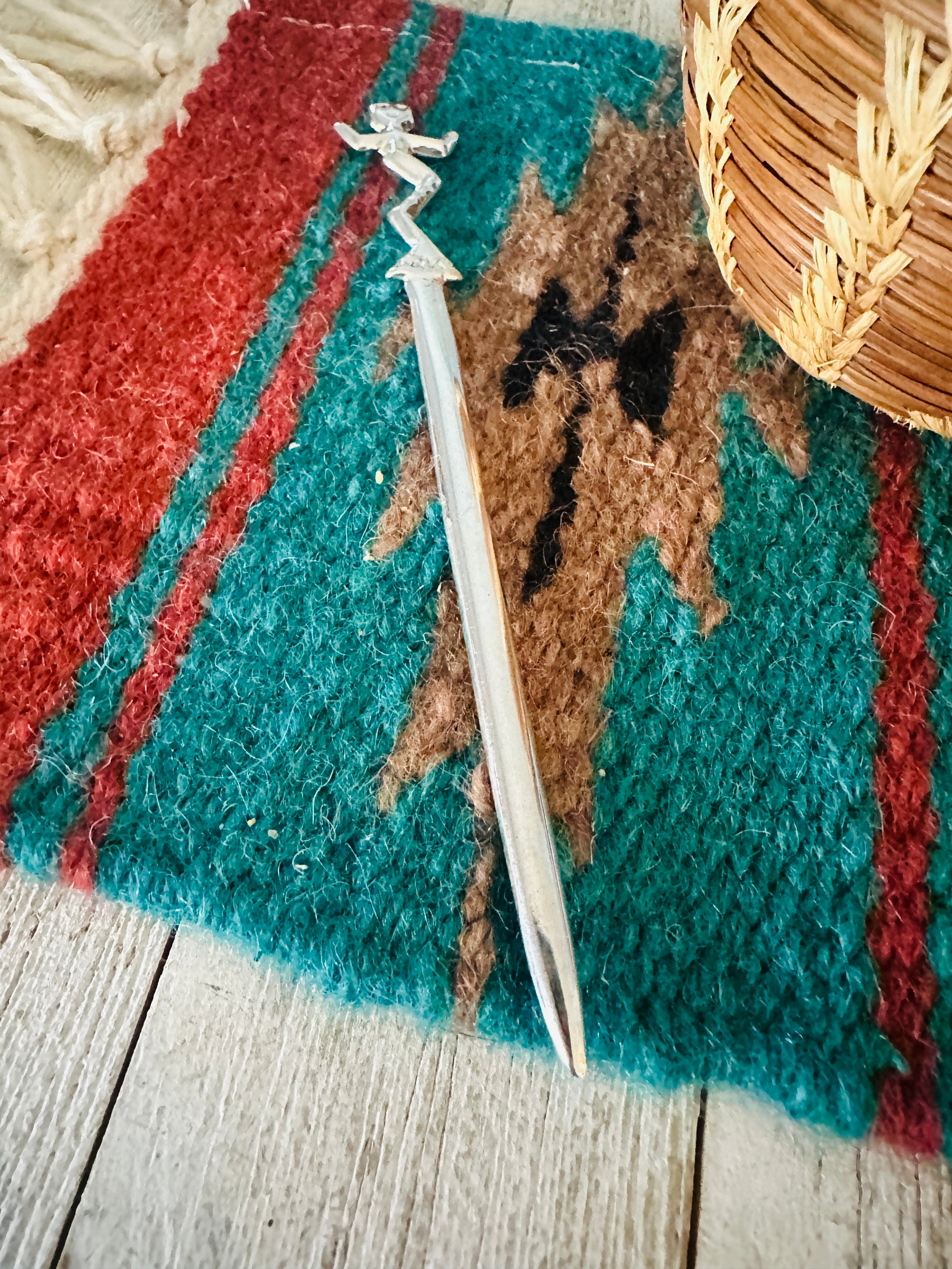 Handcrafted Sterling Silver Kachina Letter Opener