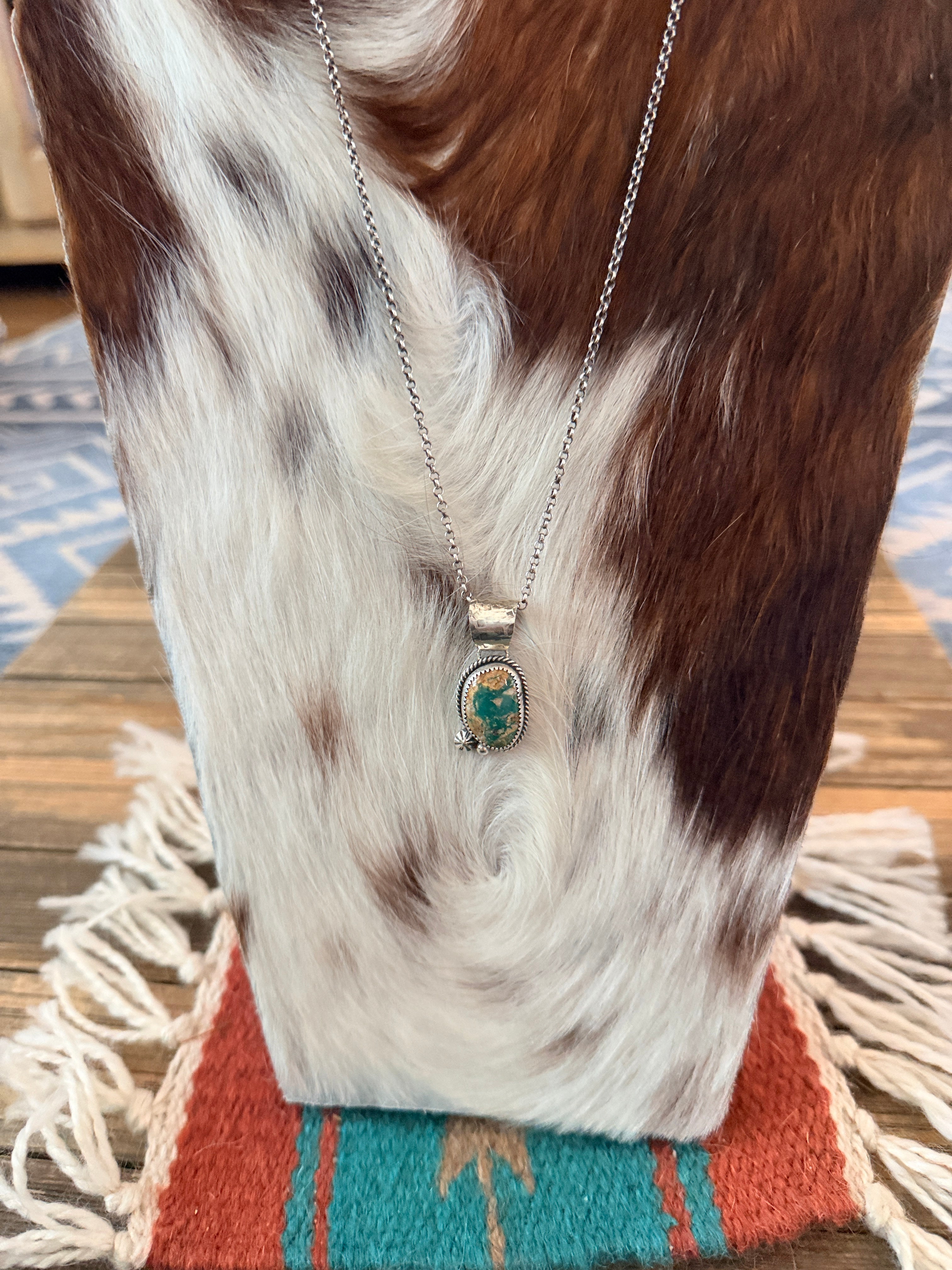 Handmade Sterling Silver & Turquoise Necklace