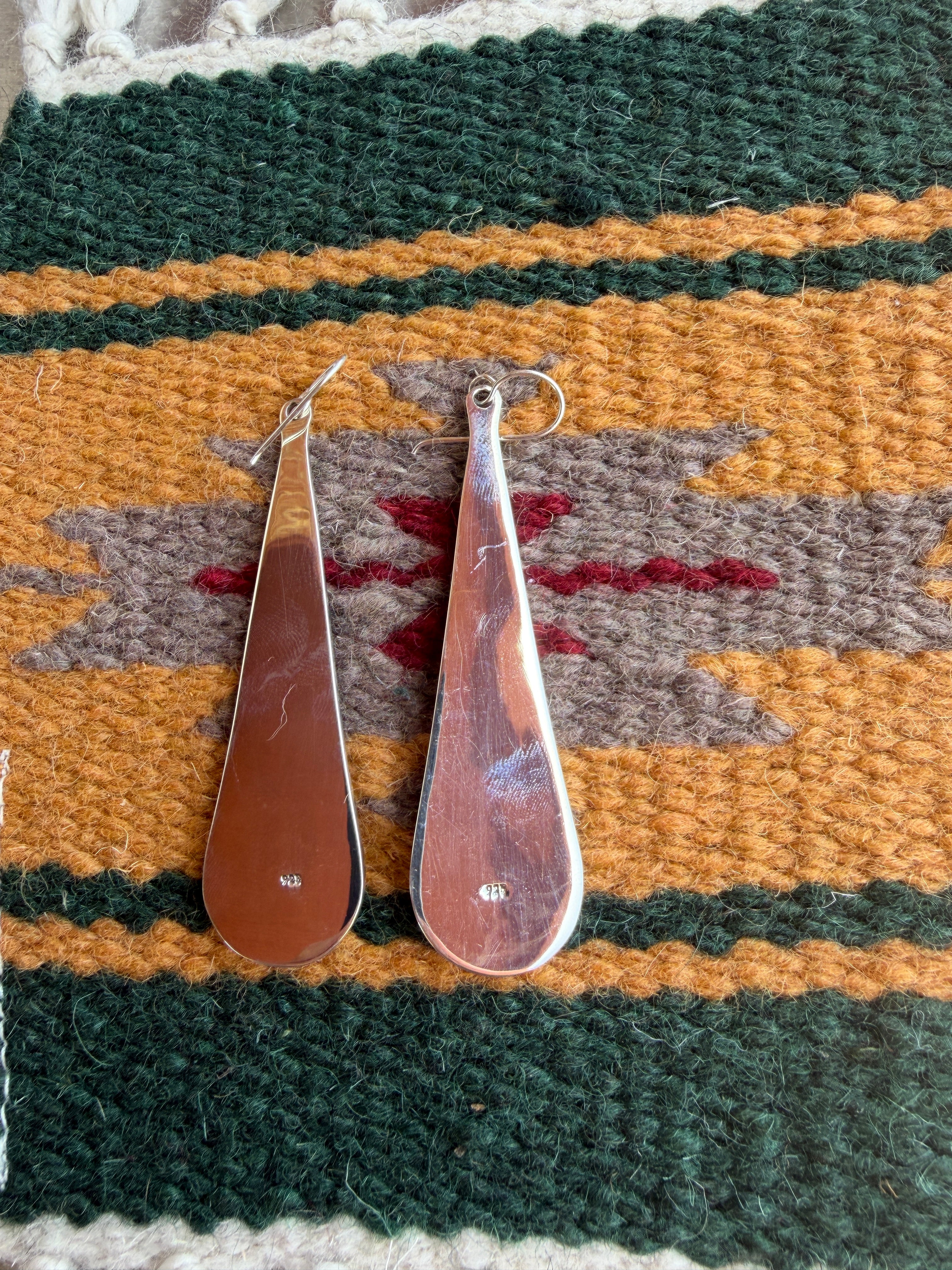 Handmade Sterling Silver Dangle Earrings