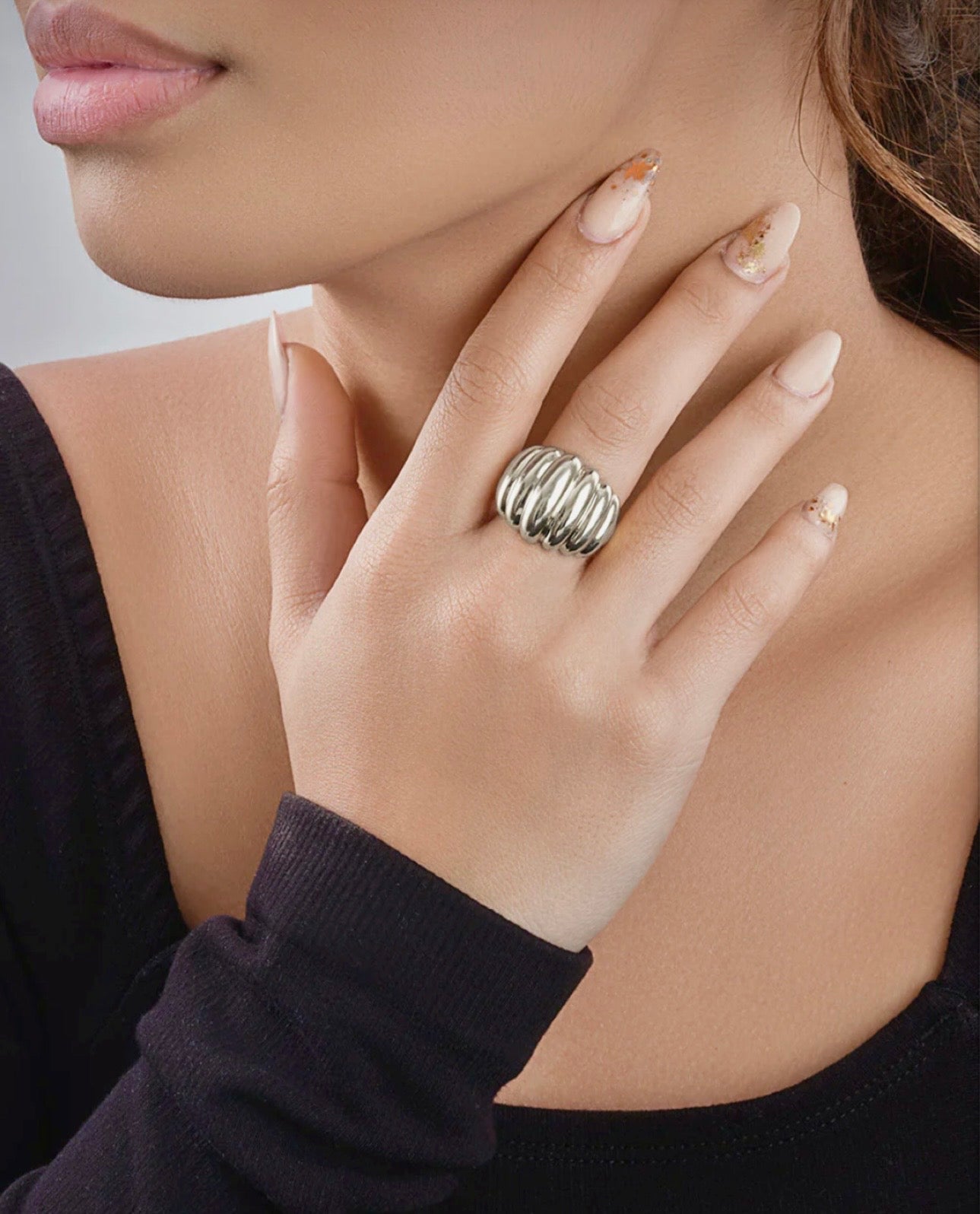 Bubble Dome Statement Ring Size 9