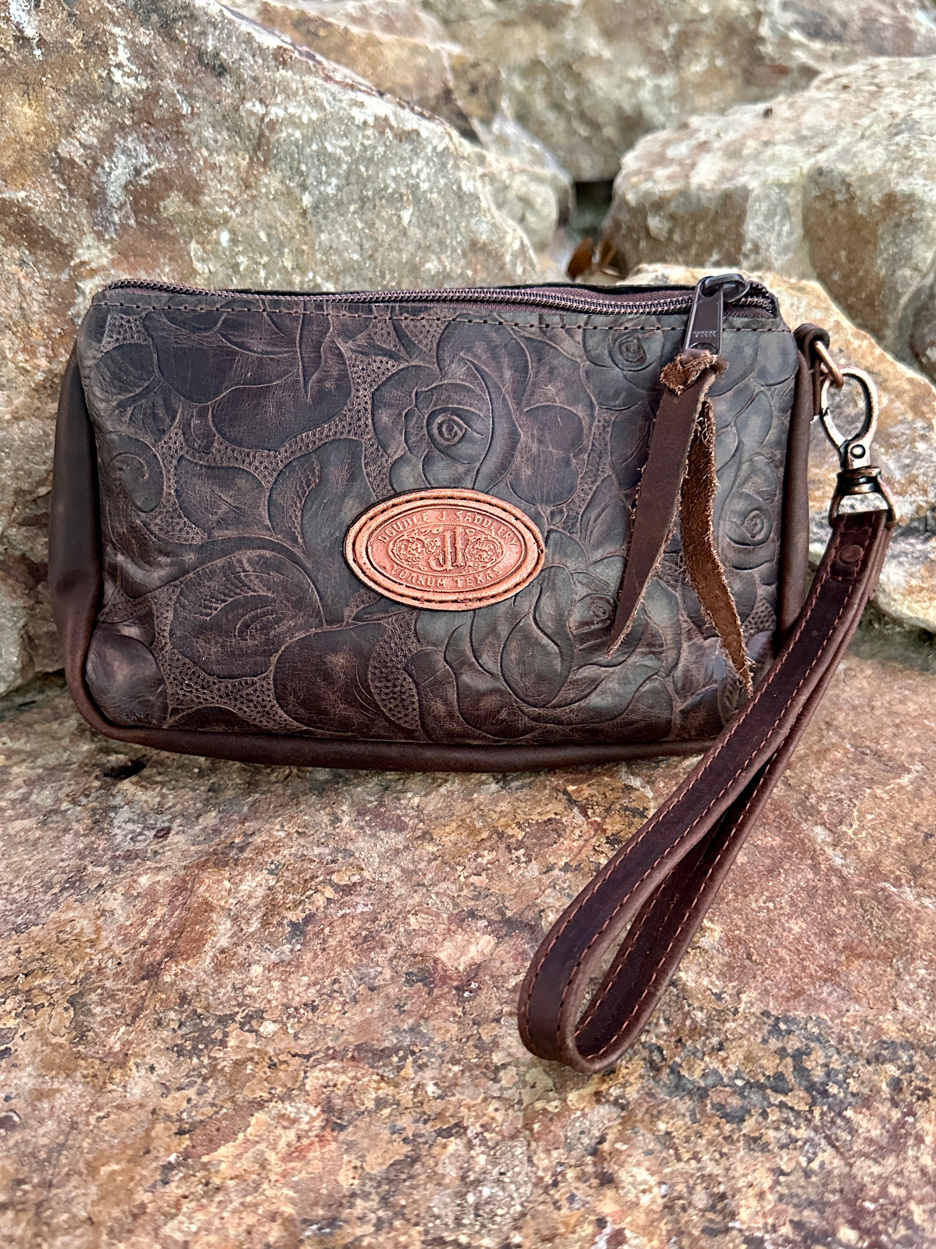 Vintage Rose Leather Bag