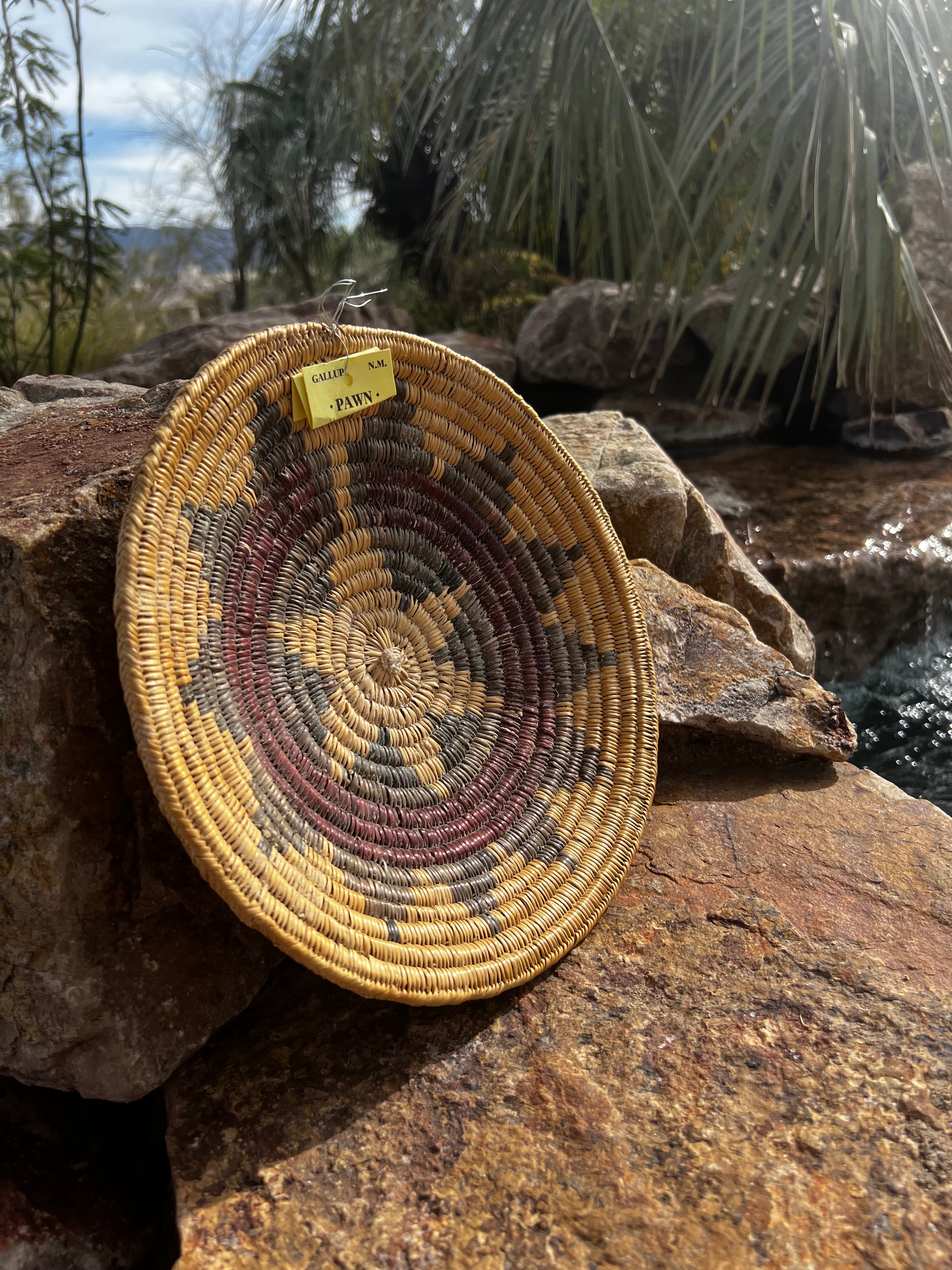 Old Pawn Handcrafted Woven Basket #3