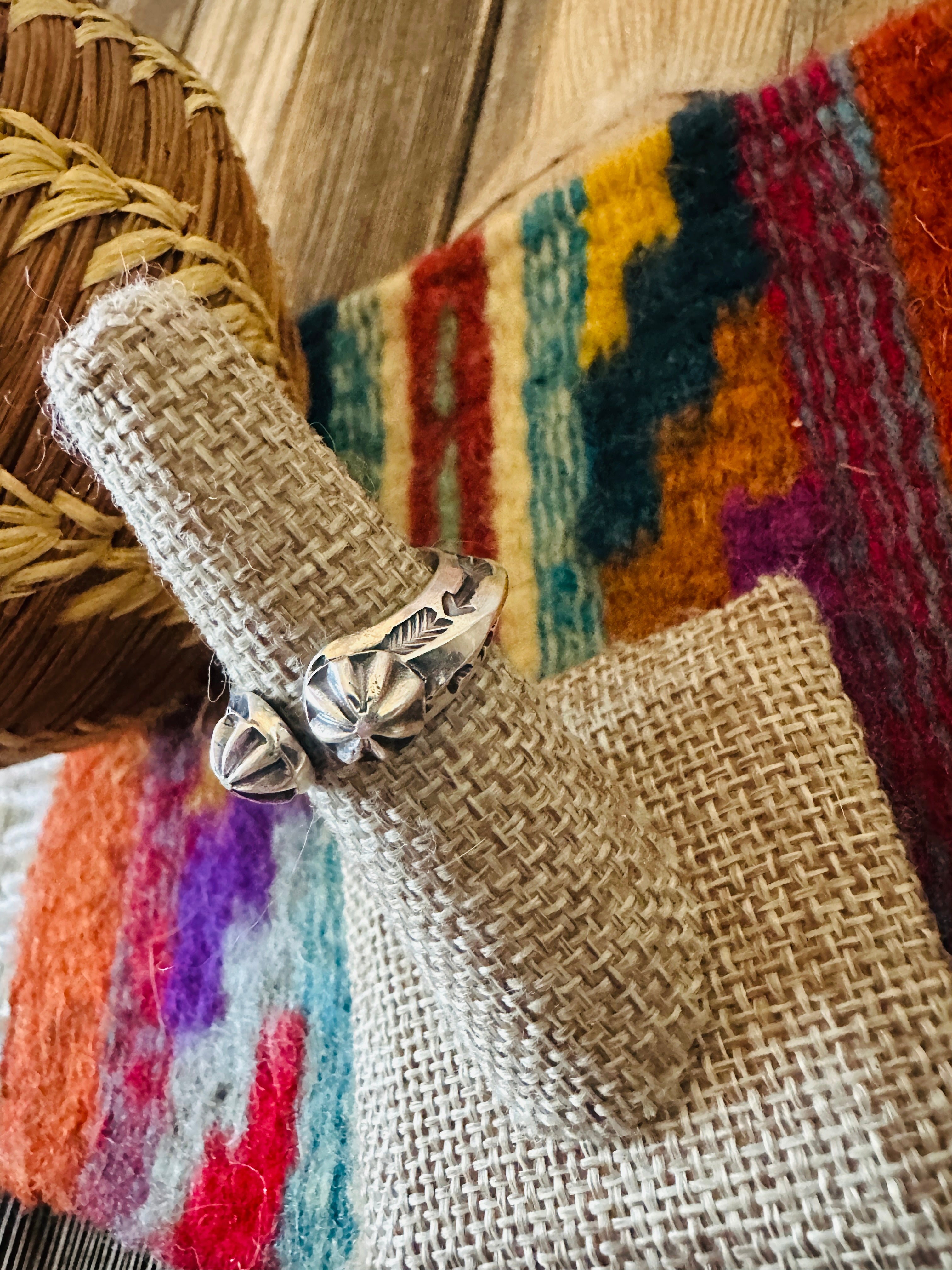 Handcrafted Sterling Silver Band Ring Size 6.5 by Sunshine Reeves