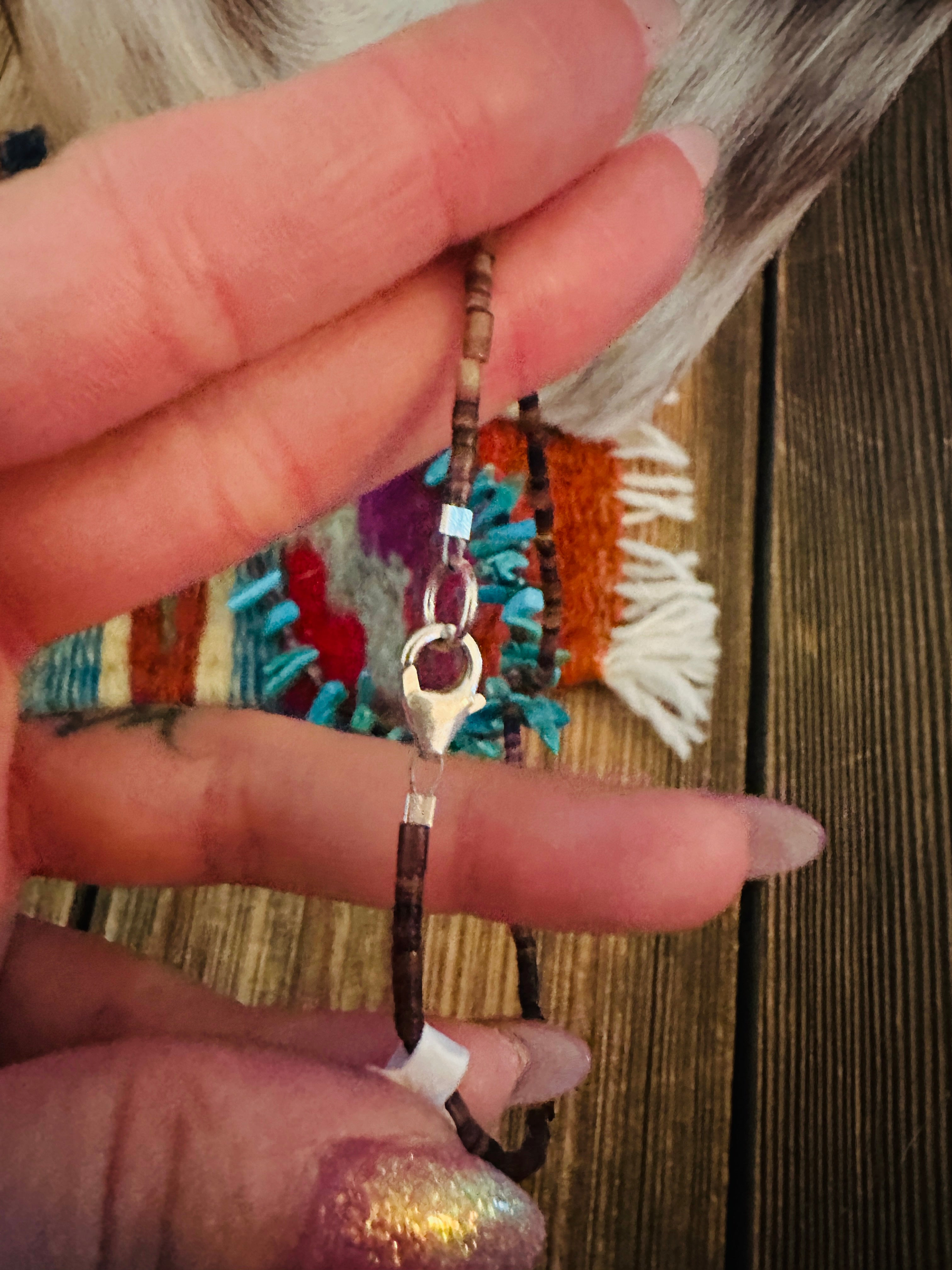 Handcrafted Turquoise & Heishi 20” Beaded Necklace