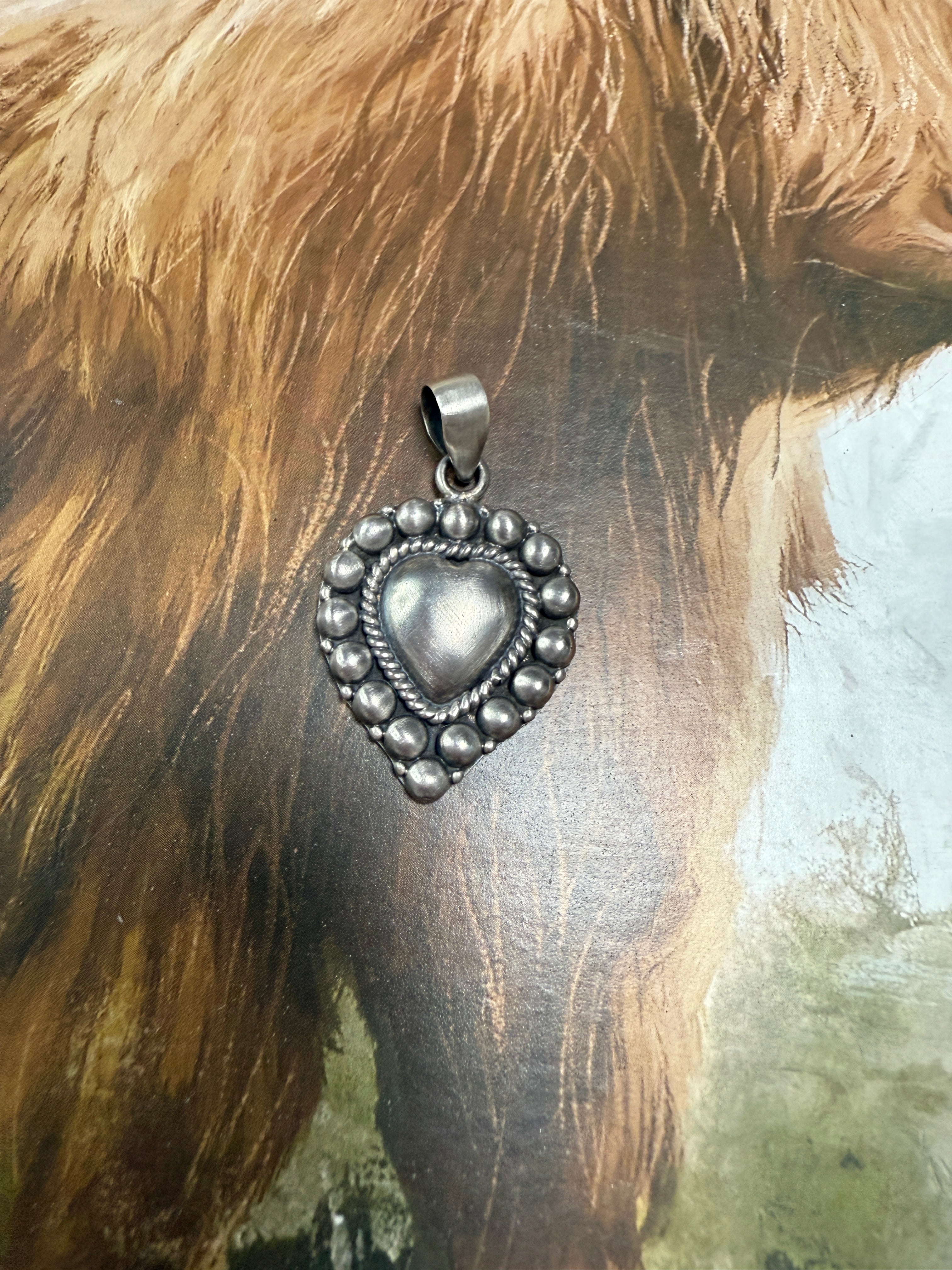 Handmade Sterling Silver Heart Pendant