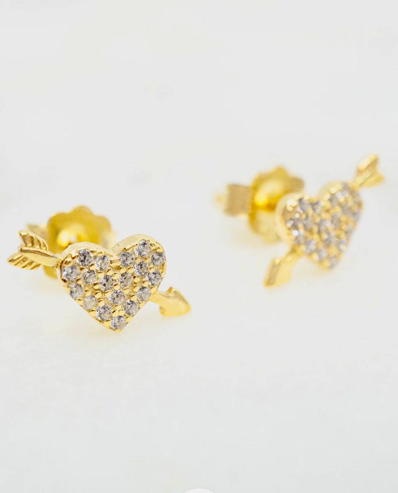 Cupid’s Heart Studs