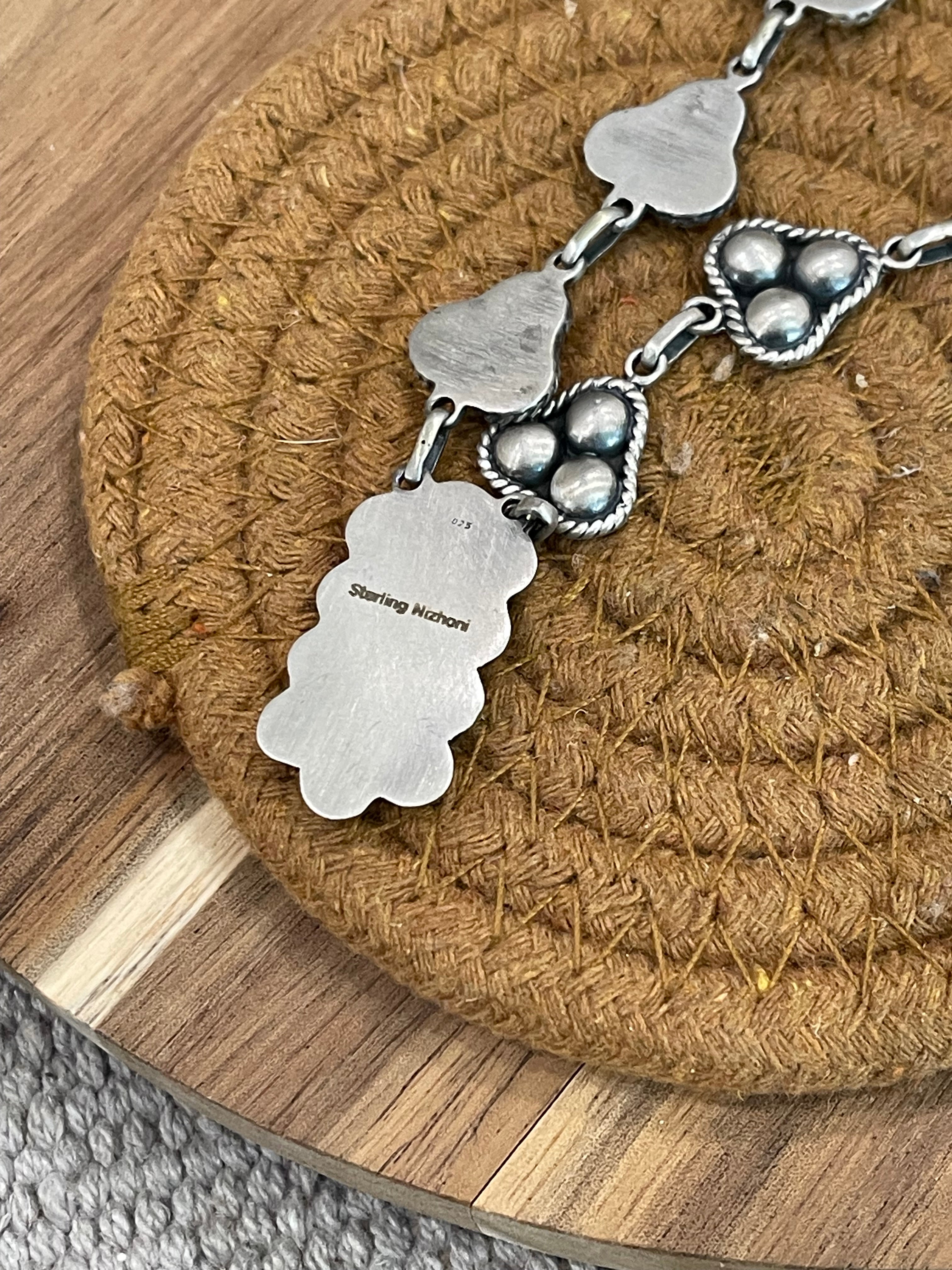 Handmade Sterling Silver Ball Cluster Necklace