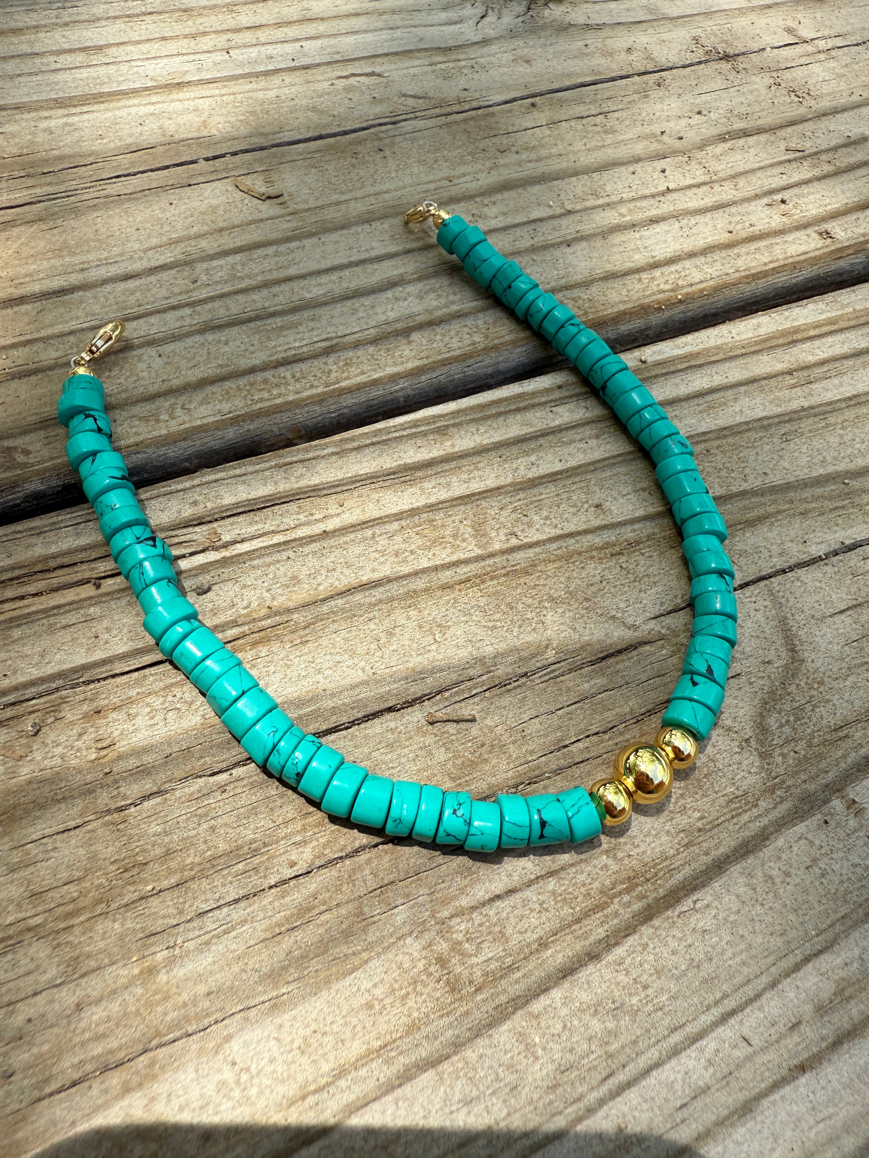 “The Golden Collection” Handmade Turquoise Hat Band