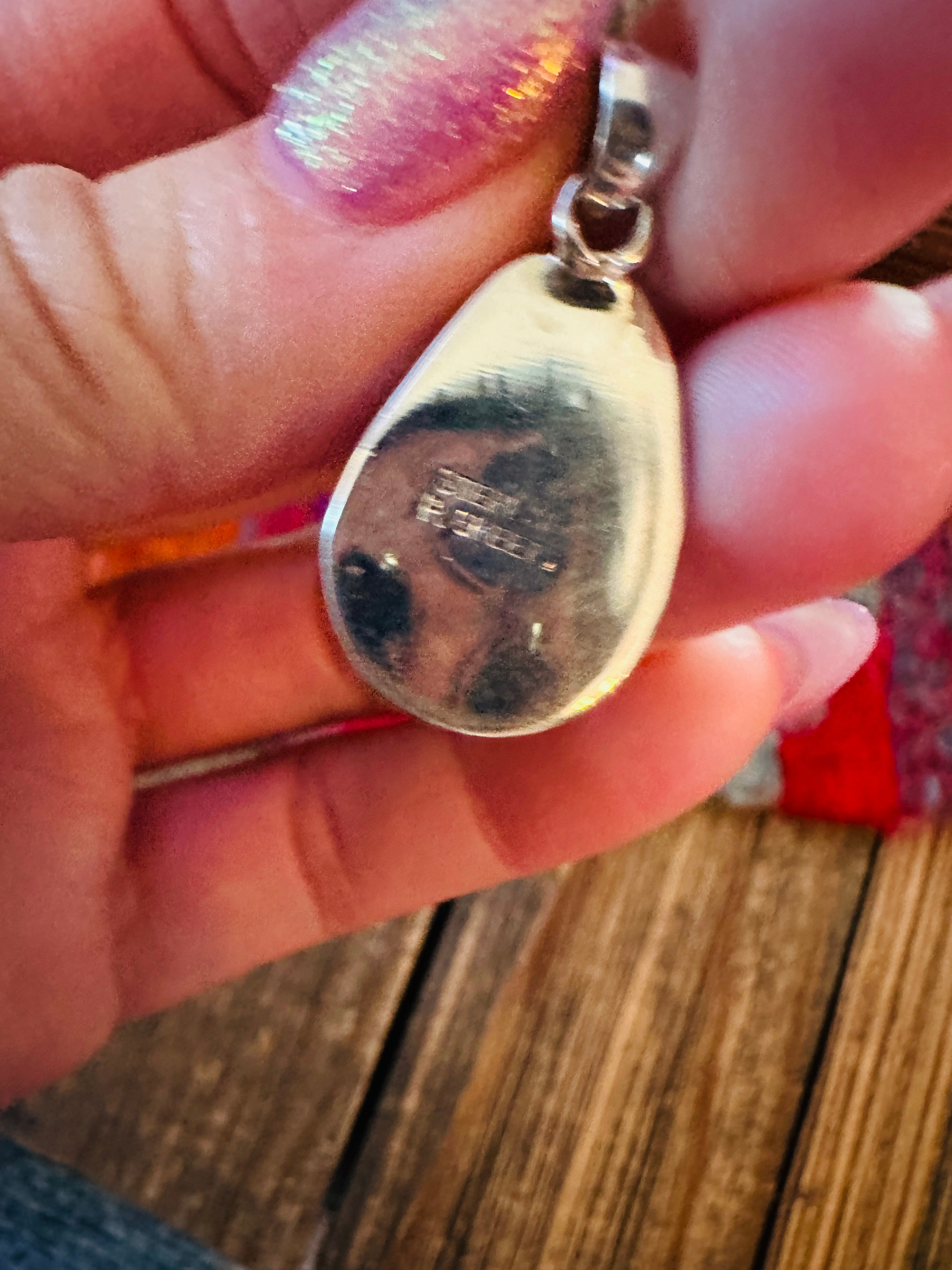 Handcrafted Sterling Silver & Turquoise Pendant