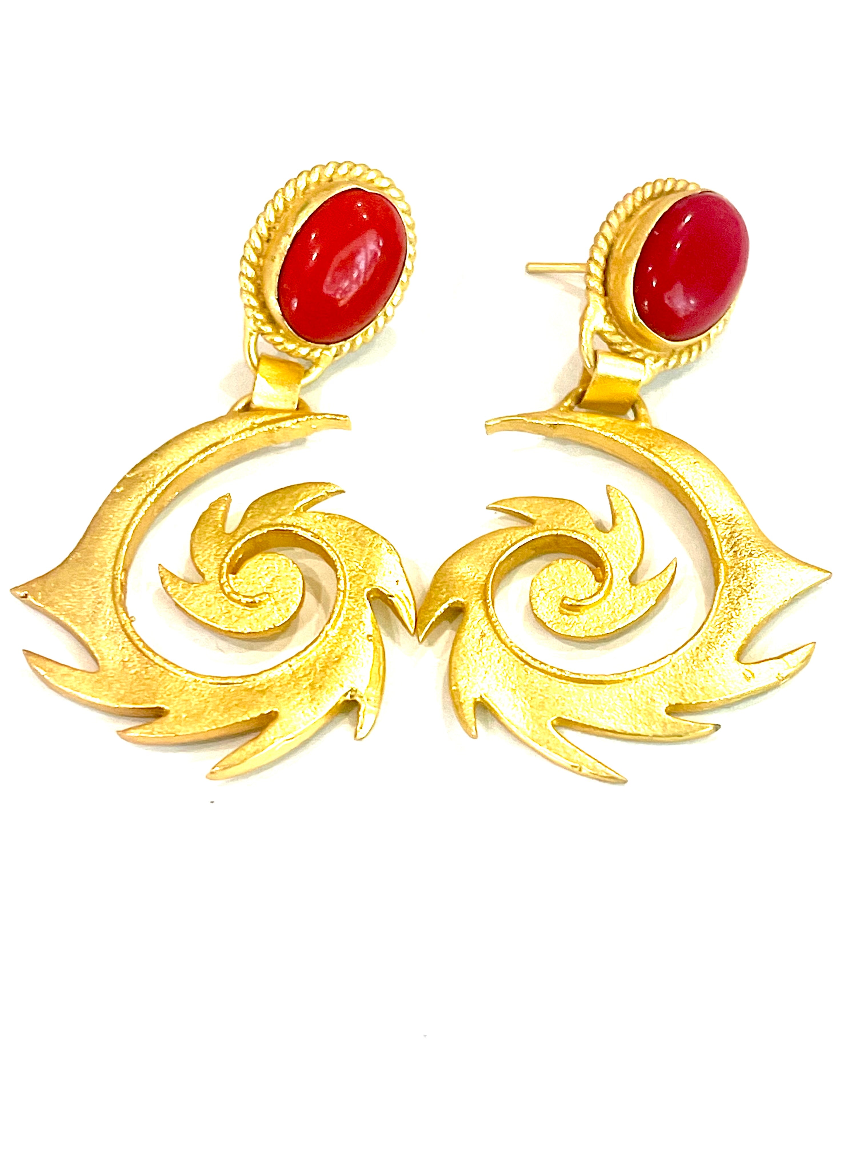 The Bijoux Vault Vintage Gold Plated Earrings