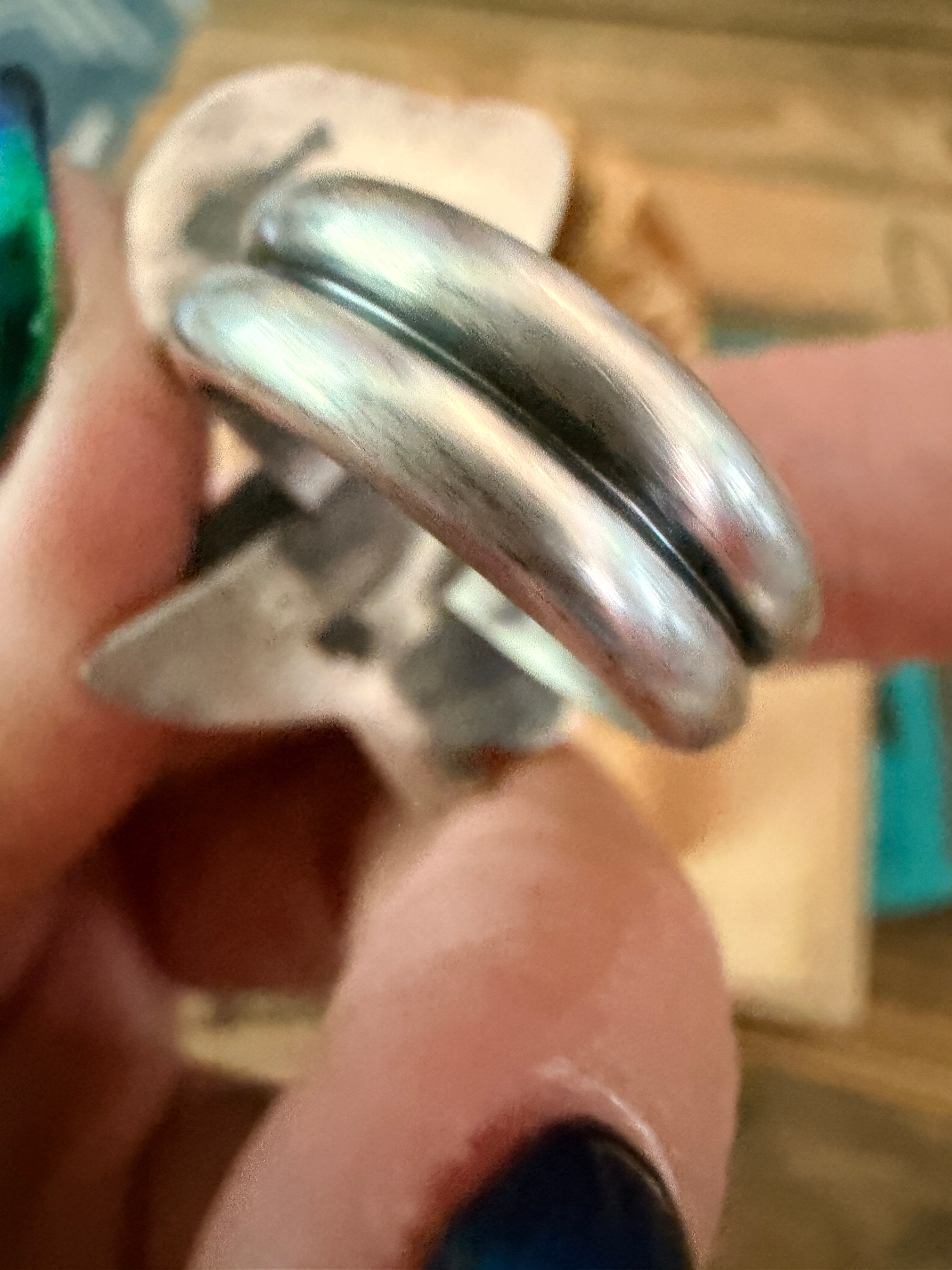 Handcrafted Onyx, Turquoise and Sterling Silver Goat Ring size 7 by Chimney Butte