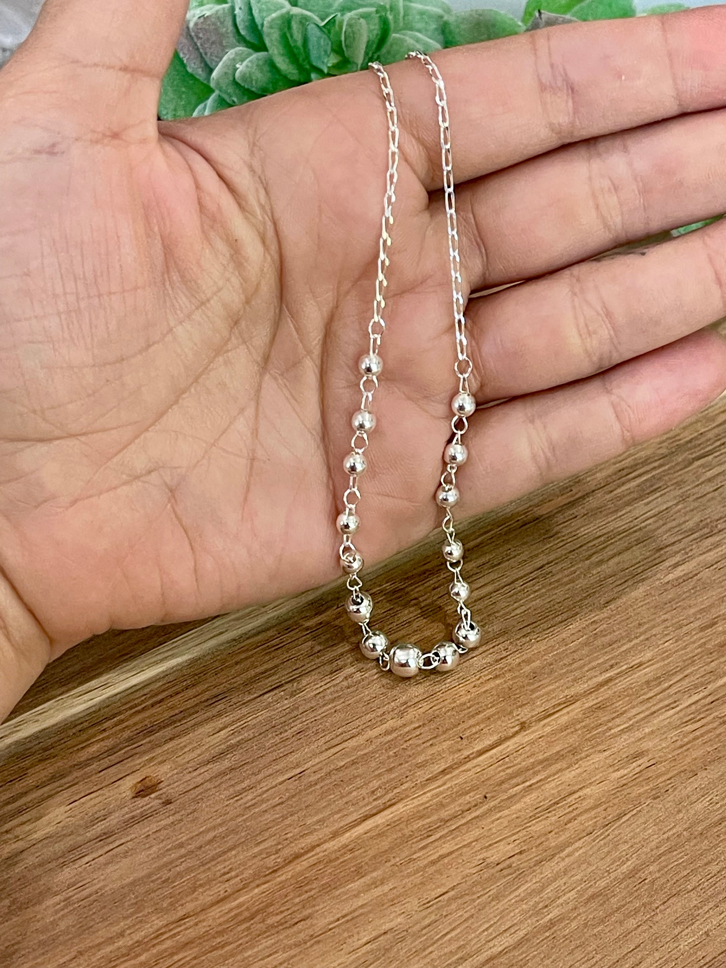 Handmade In Mexico Sterling Silver Chain Necklace