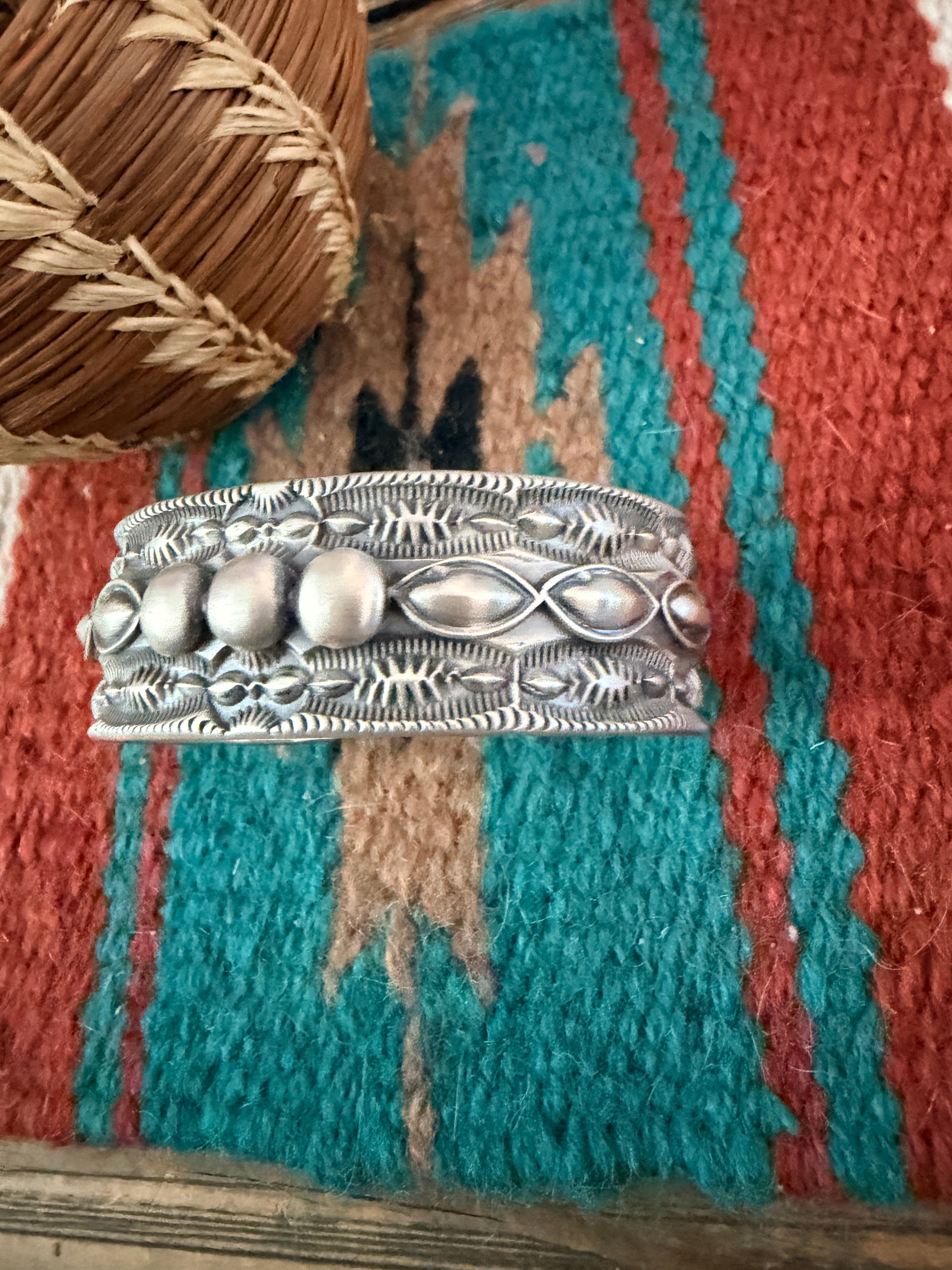 Handcrafted Sterling Silver Cuff Bracelet by Roland Dixson