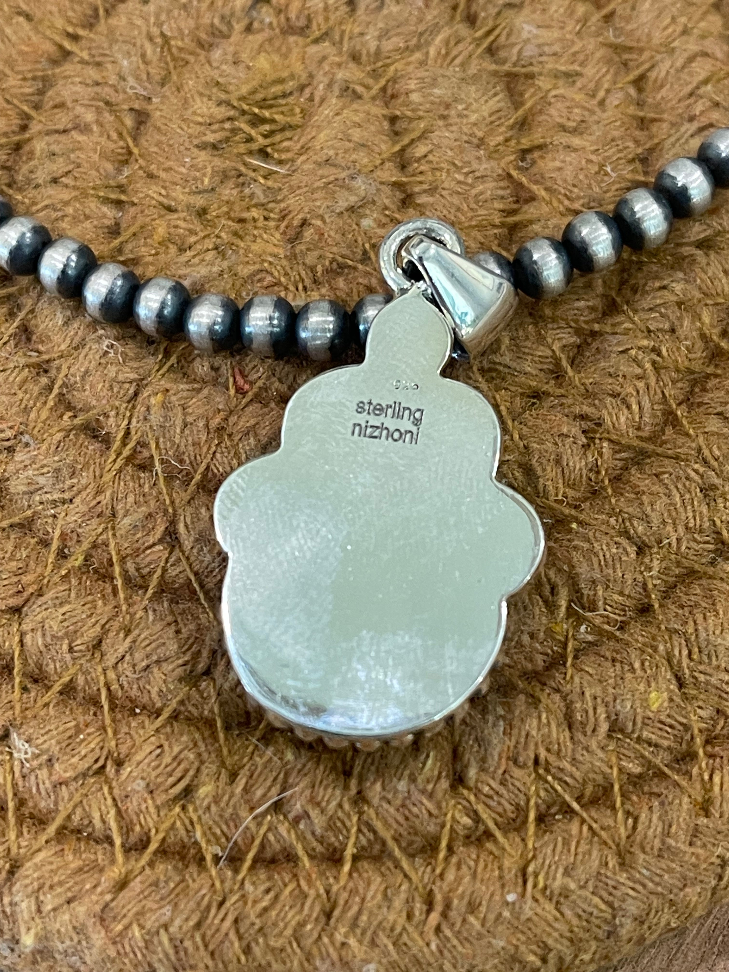 Handcrafted Sterling Silver & Variscite Pendant