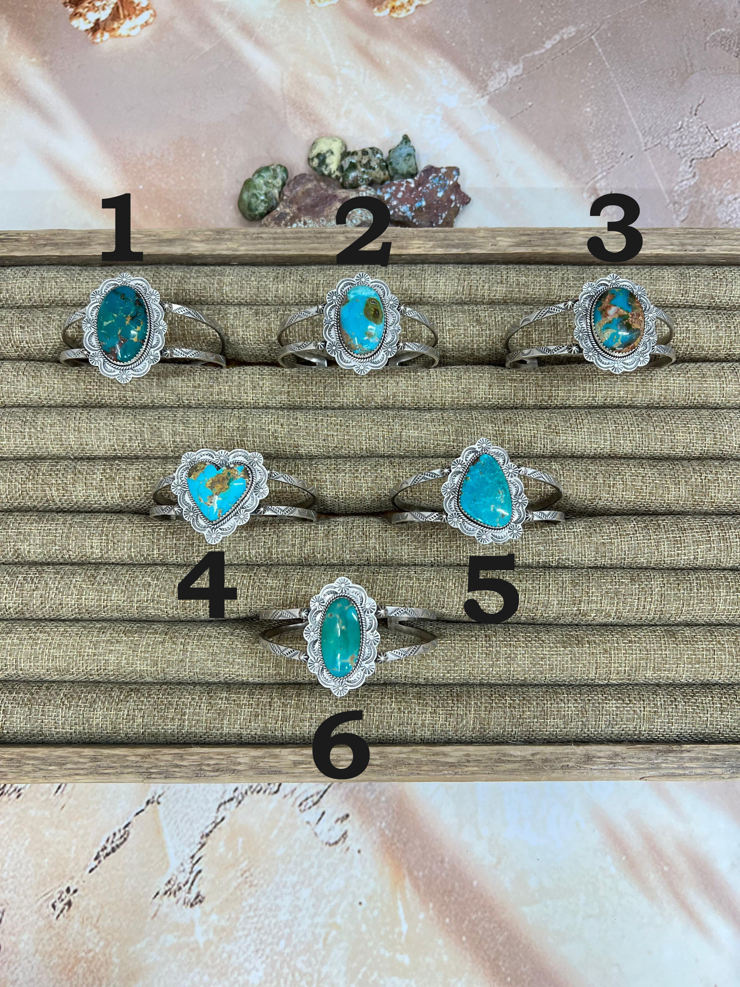 Handmade Sterling Silver Hardy Pit Cuff Bracelet with Signed Nizhoni