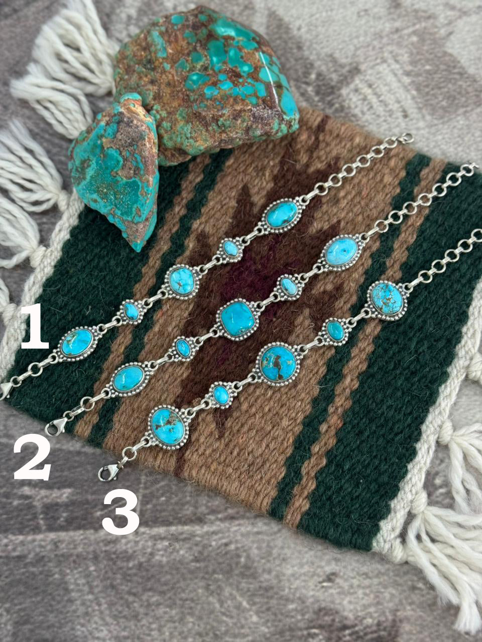 Handmade Sterling Silver Sierra Bella Chain Bracelet "Signed Nizhoni"