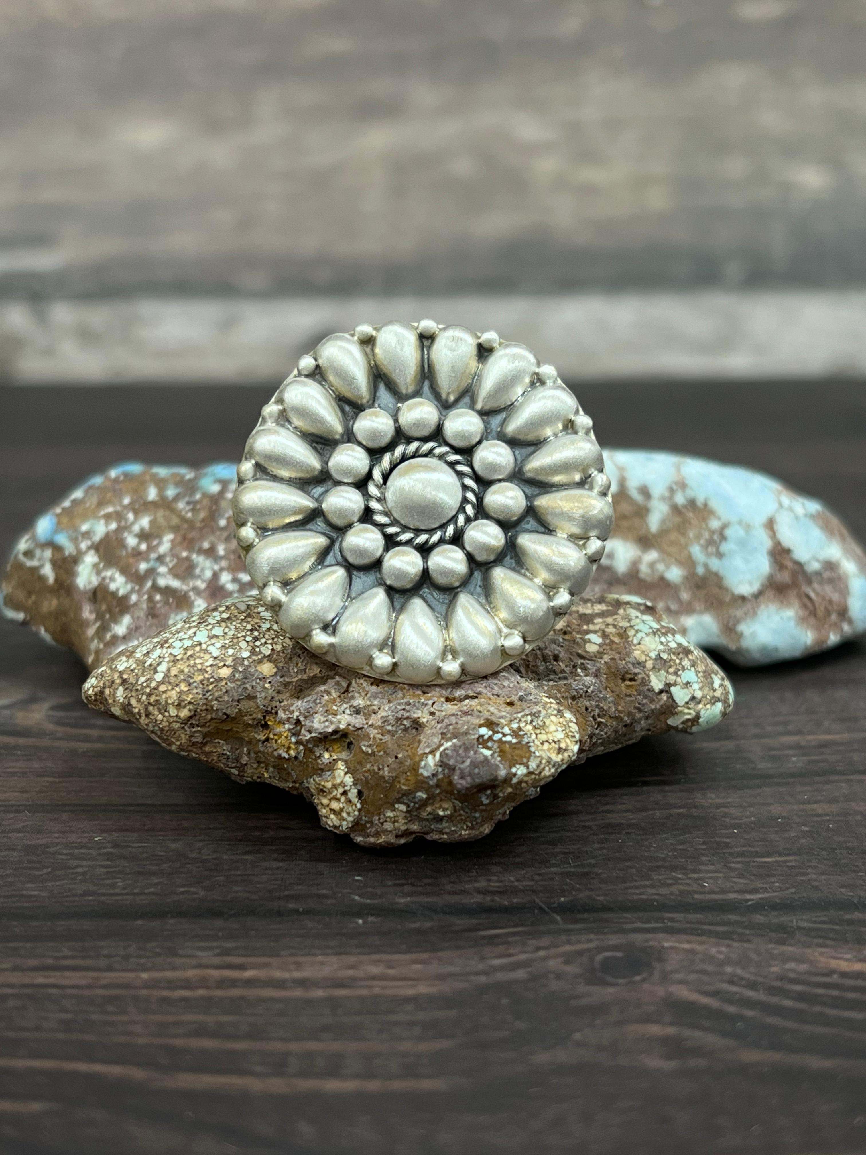 Handmade Sterling Silver Adjustable Ring With Signed Nizhoni