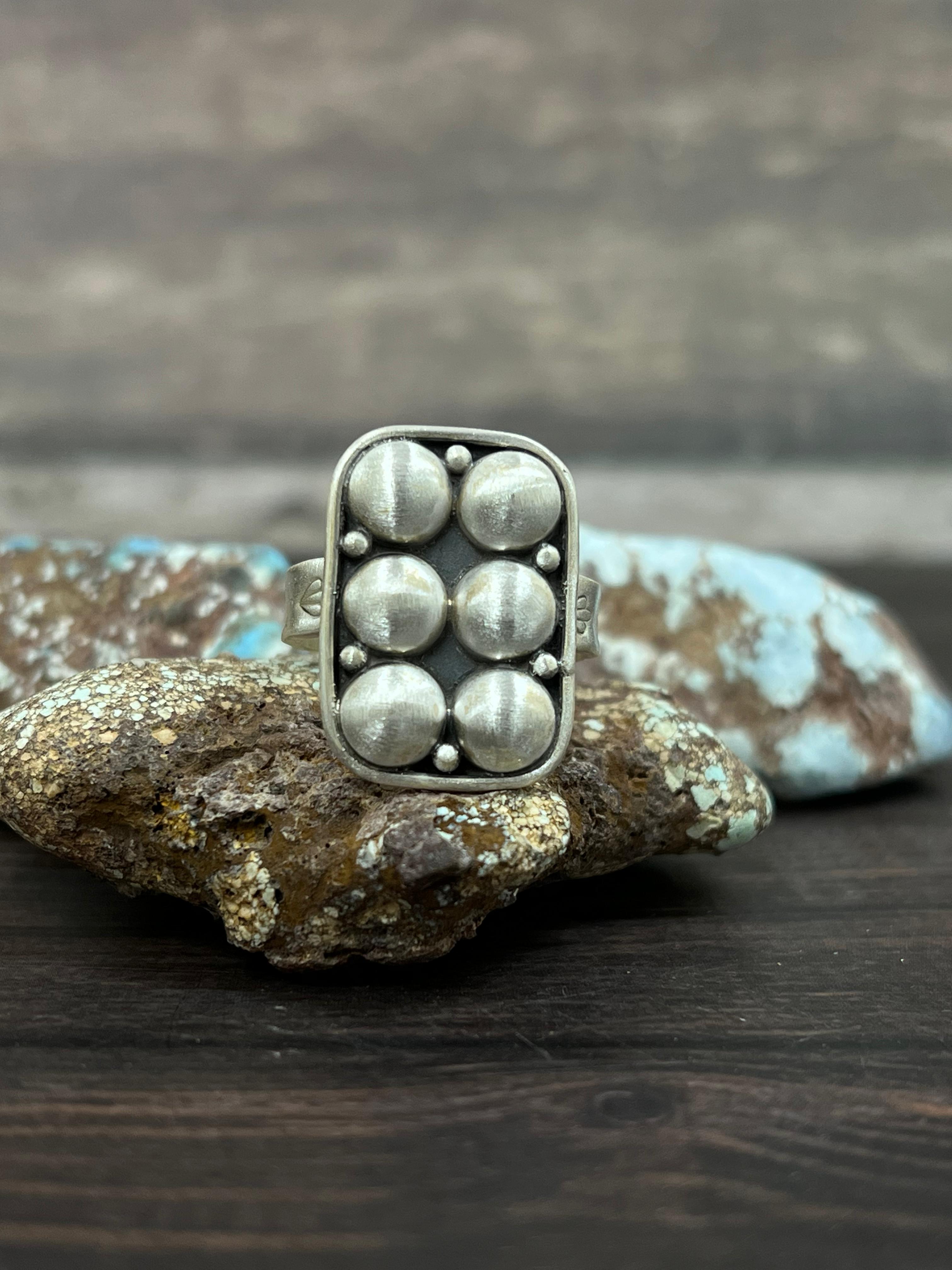 Handmade Sterling Silver Adjustable Ring With Signed Nizhoni