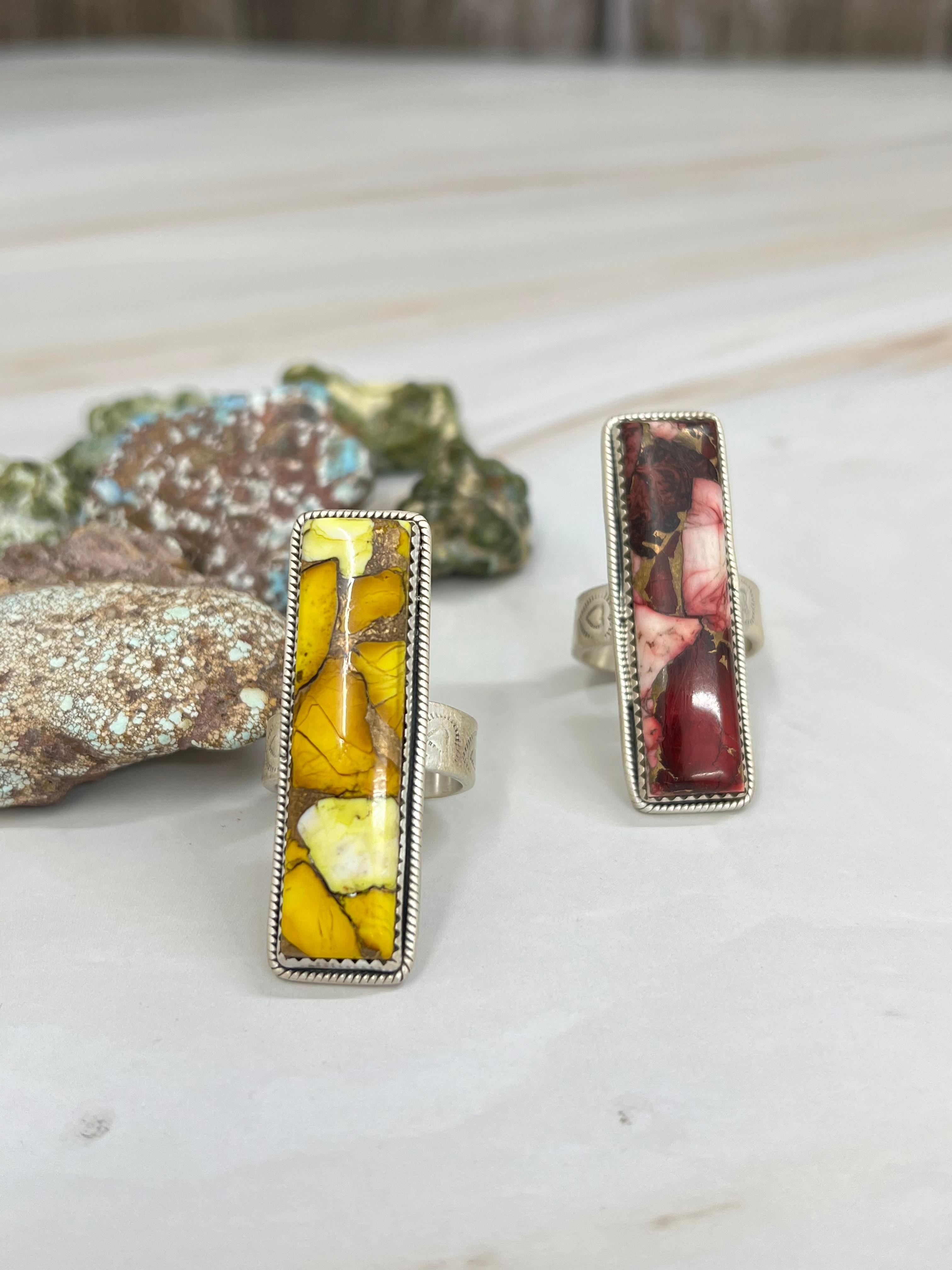 Handmade Sterling Silver Dahlia Rose, Honey Dahlia Adjustable Ring with Signed Nizhoni (4)