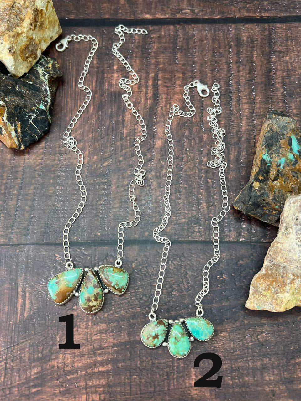 Handmade Sterling Silver Mantis Turquoise Necklace "Signed Nizhoni"