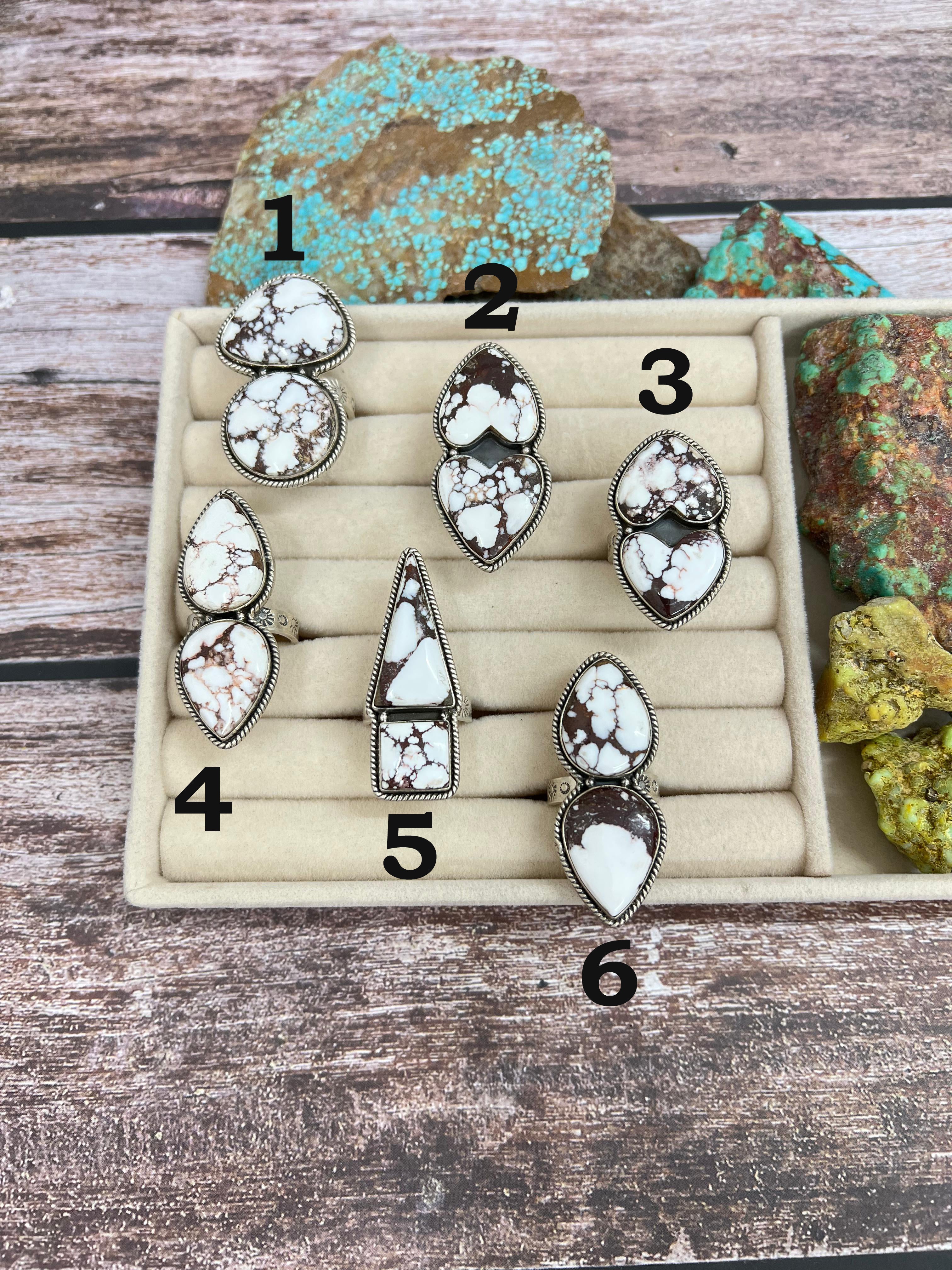 Handmade Sterling Silver Wild Horse Adjustable Ring with Signed Nizhoni