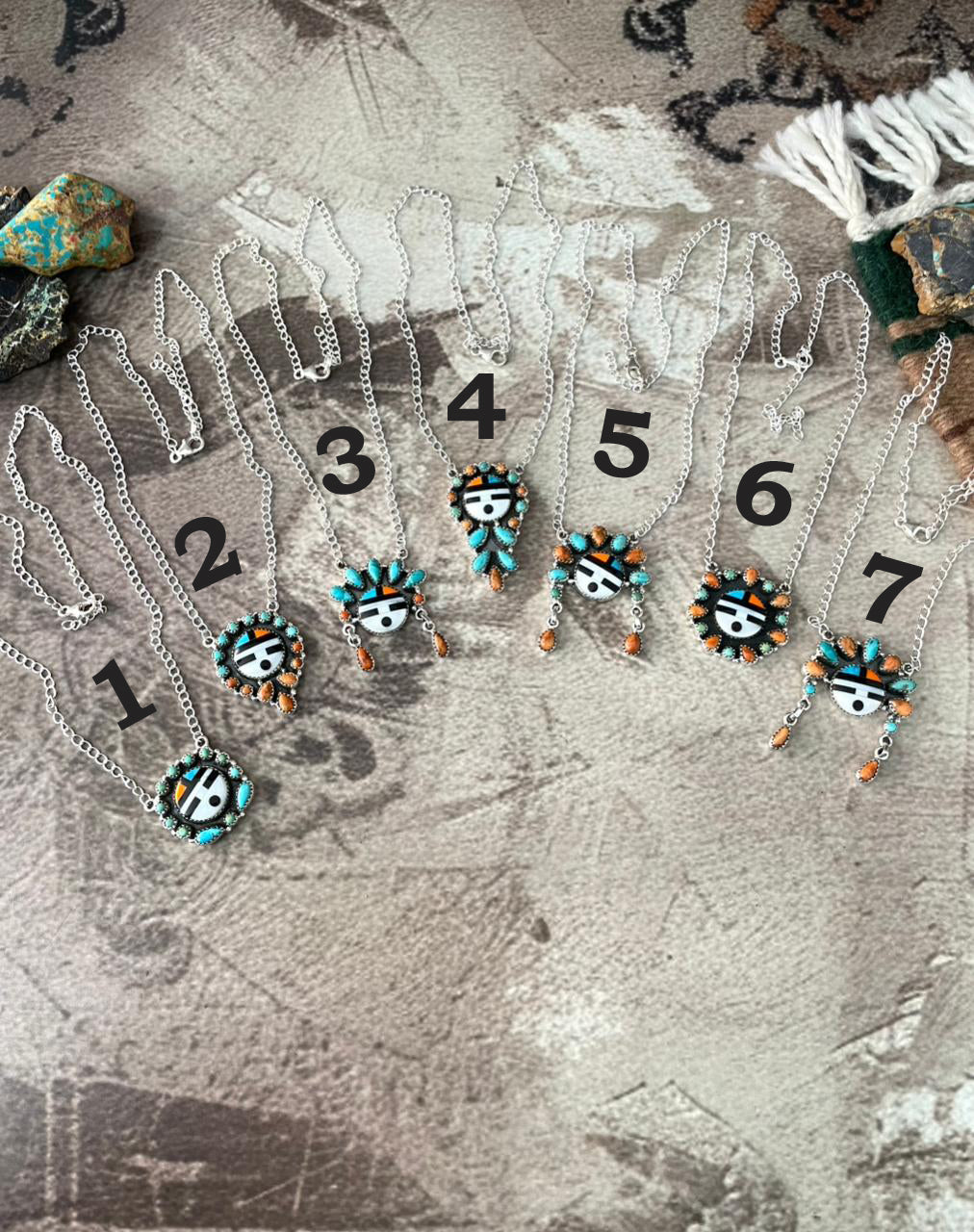 Handmade Sterling Silver Turquoise and MOP Necklace "Signed Nizhoni"
