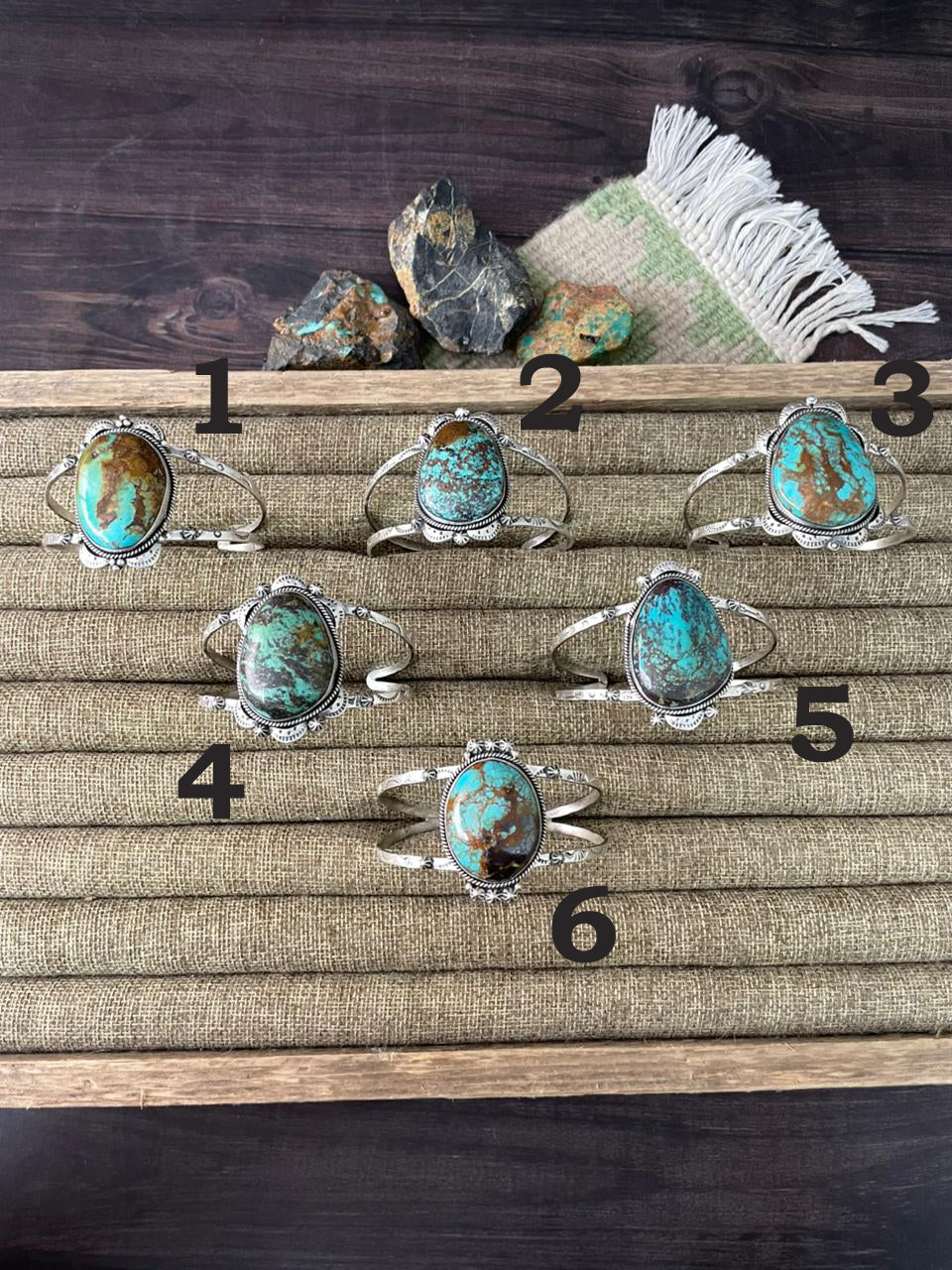 Handmade Sterling Silver Royston Turquoise Cuff Bracelet "Signed Nizhoni"