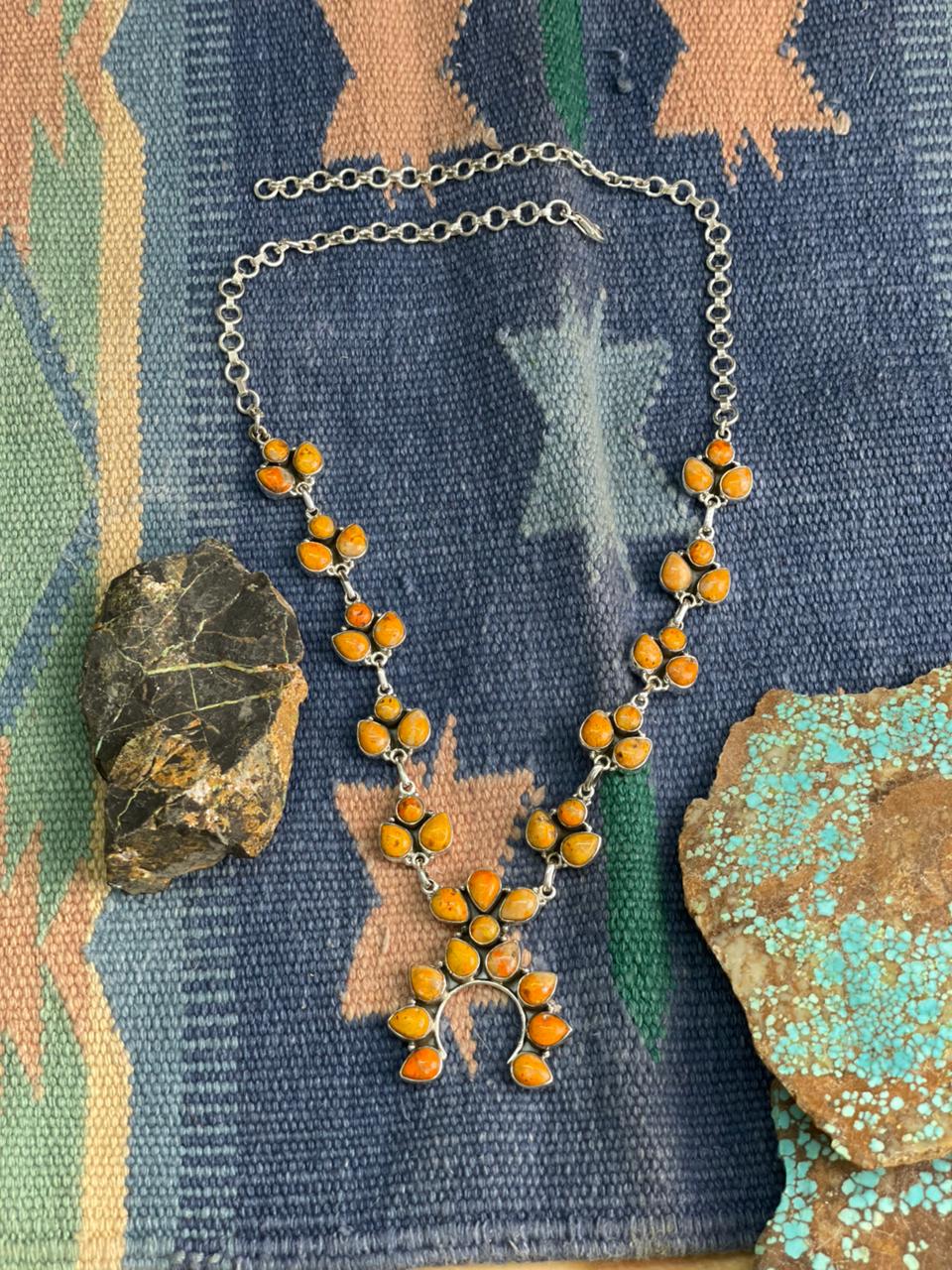 Handmade Sterling Silver Bumblebee Necklace "Signed Nizhoni"