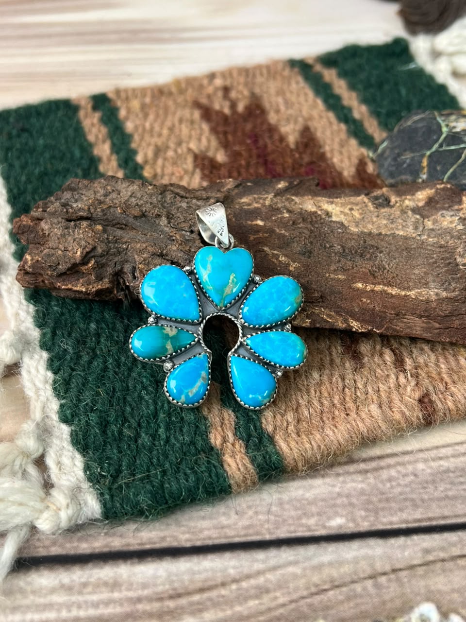 Handmade Sterling Silver Hardy Pit Naja Pendant Signed Nizhoni