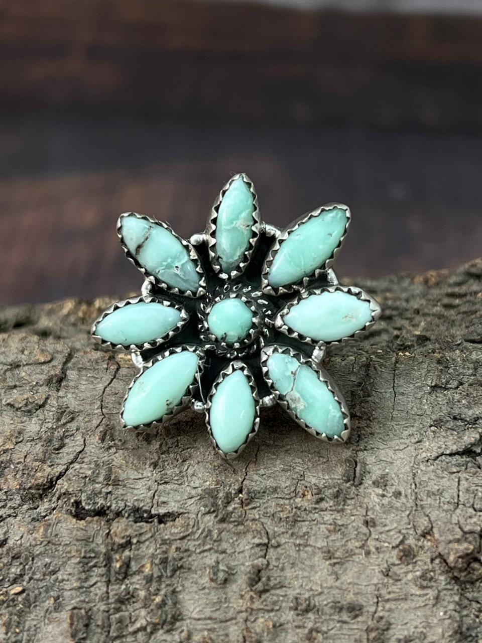 Handmade Sterling Silver Paloma Adjustable Ring "Signed Nizhoni"