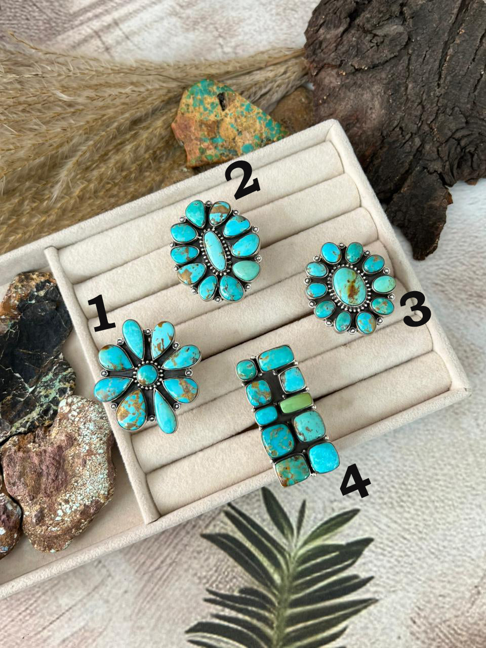 Handmade Sterling Silver Santa Maria Turquoise Adjustable Ring "Signed Nizhoni"