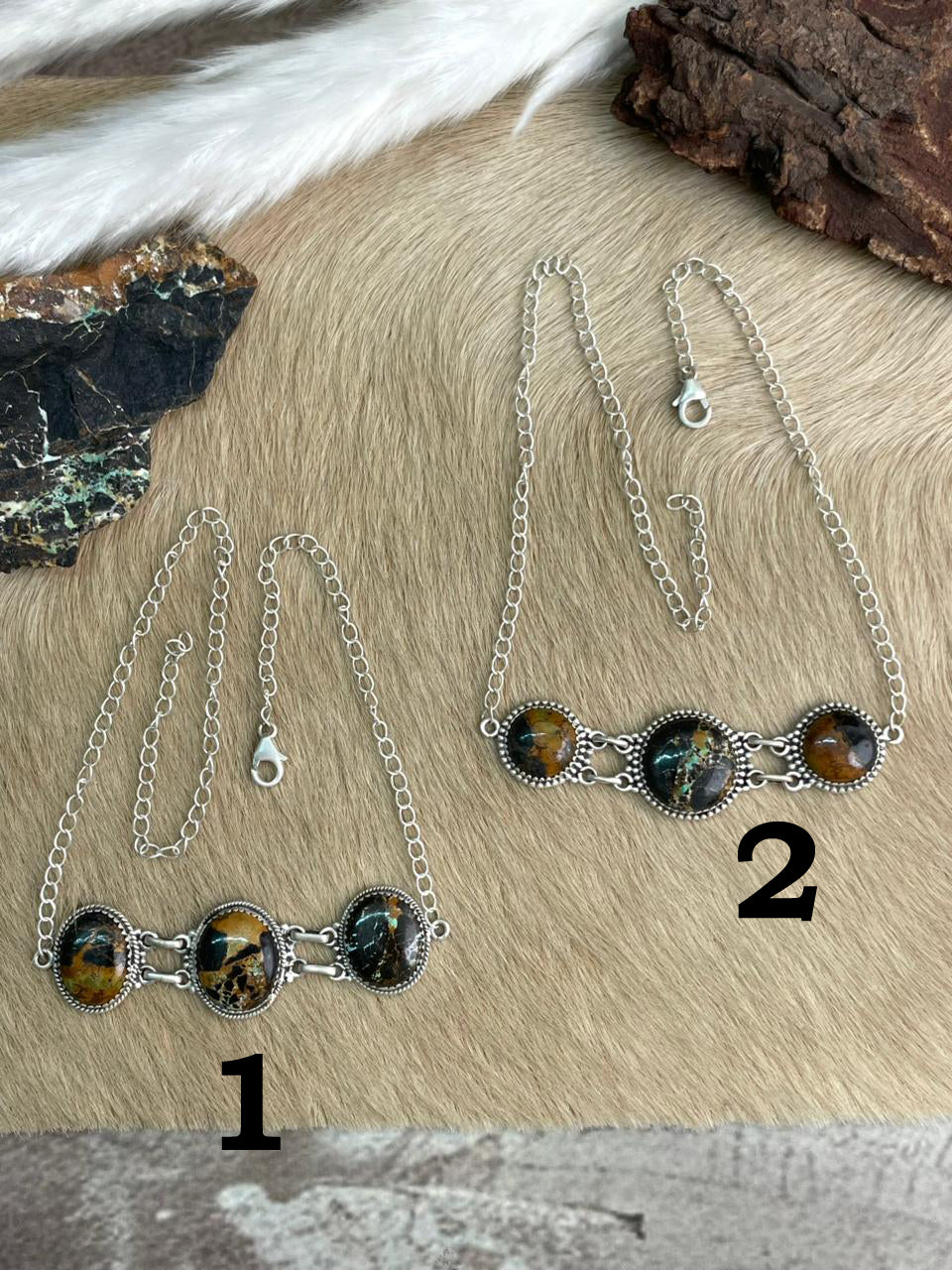 Handmade Sterling Silver Blackjack Turquoise Choker Necklace "Signed Nizhoni"