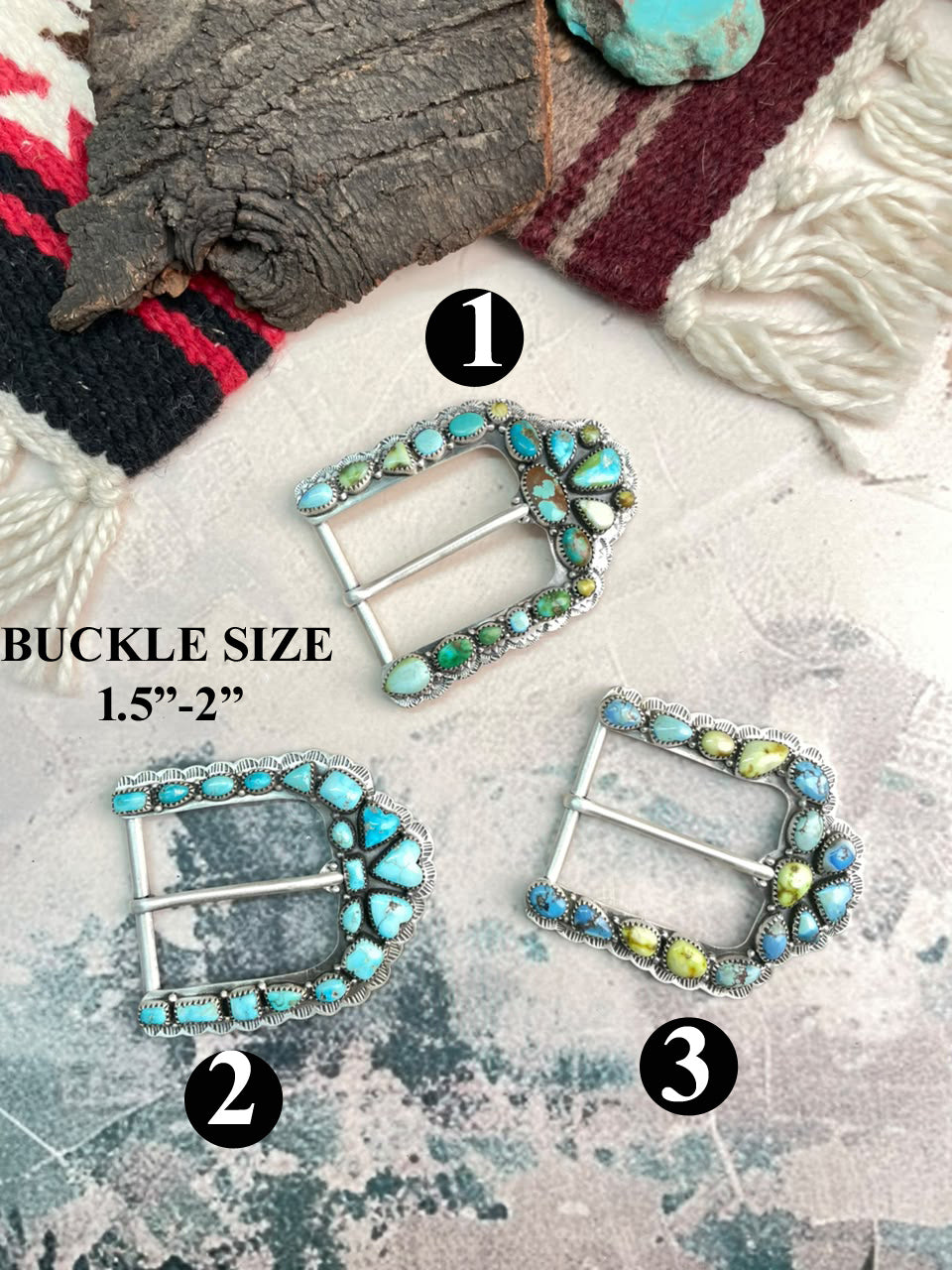 Handmade Sterling Silver Number 8 with Hardy Pit, Palomino, Sonoran Mountain, Golden Hills and Sierra Bella Turquoise Belt Buckle Signed Nizhoni