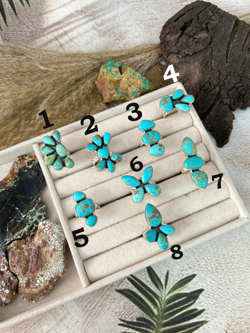 Handmade Sterling Silver Santa Maria Turquoise Adjustable Ring "Signed Nizhoni"