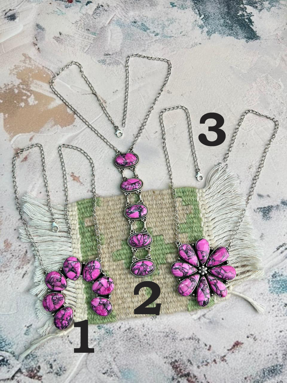 Handmade Sterling Silver Cherry Blossom Necklace "Signed Nizhoni"