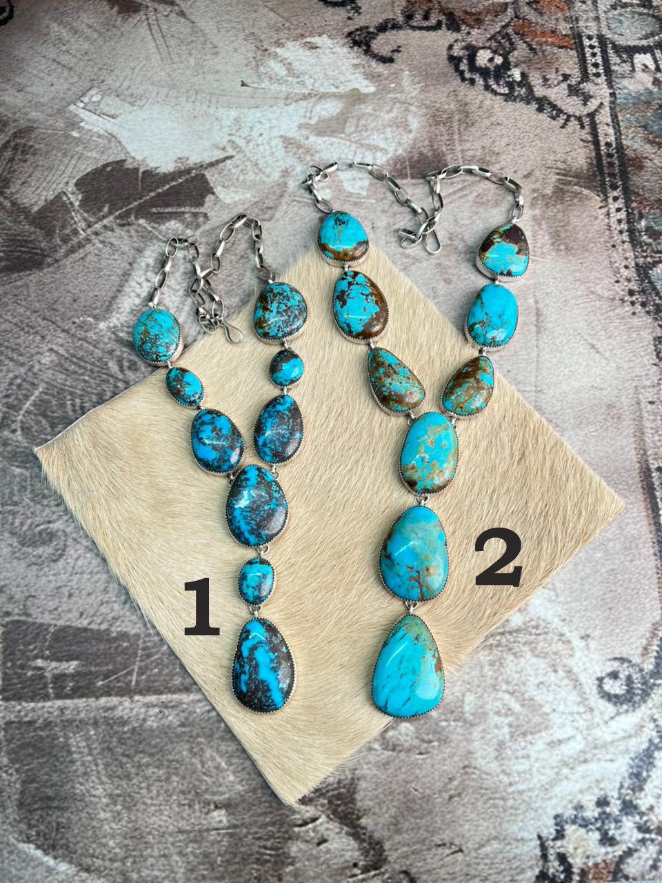 Handmade Sterling Silver Royston Turquoise Necklace "Signed Nizhoni" Leslie’s fav