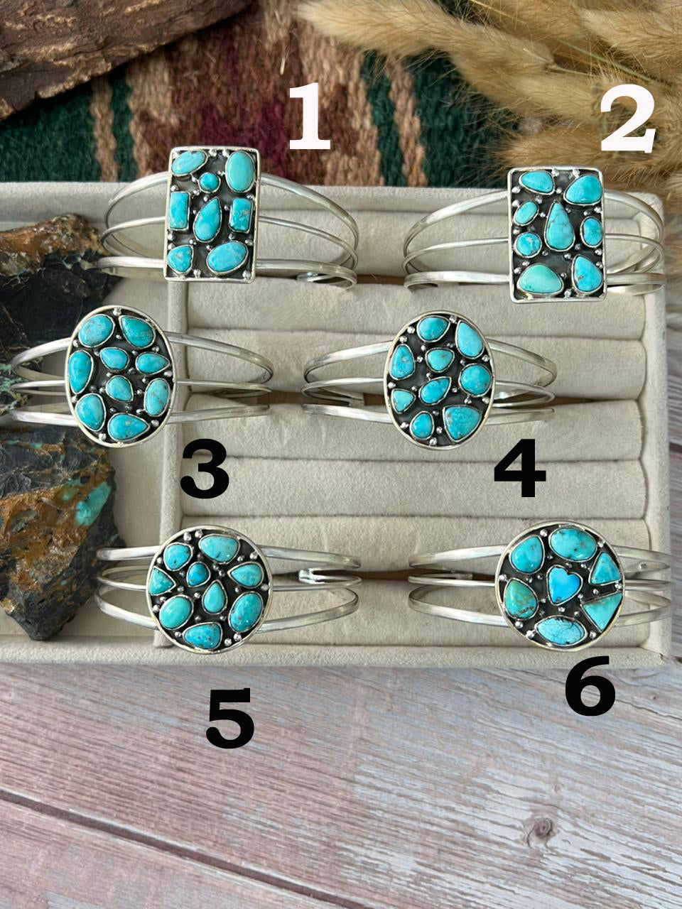 Handmade Sterling Silver White Water Turquoise Cuff Bracelet "Signed Nizhoni"