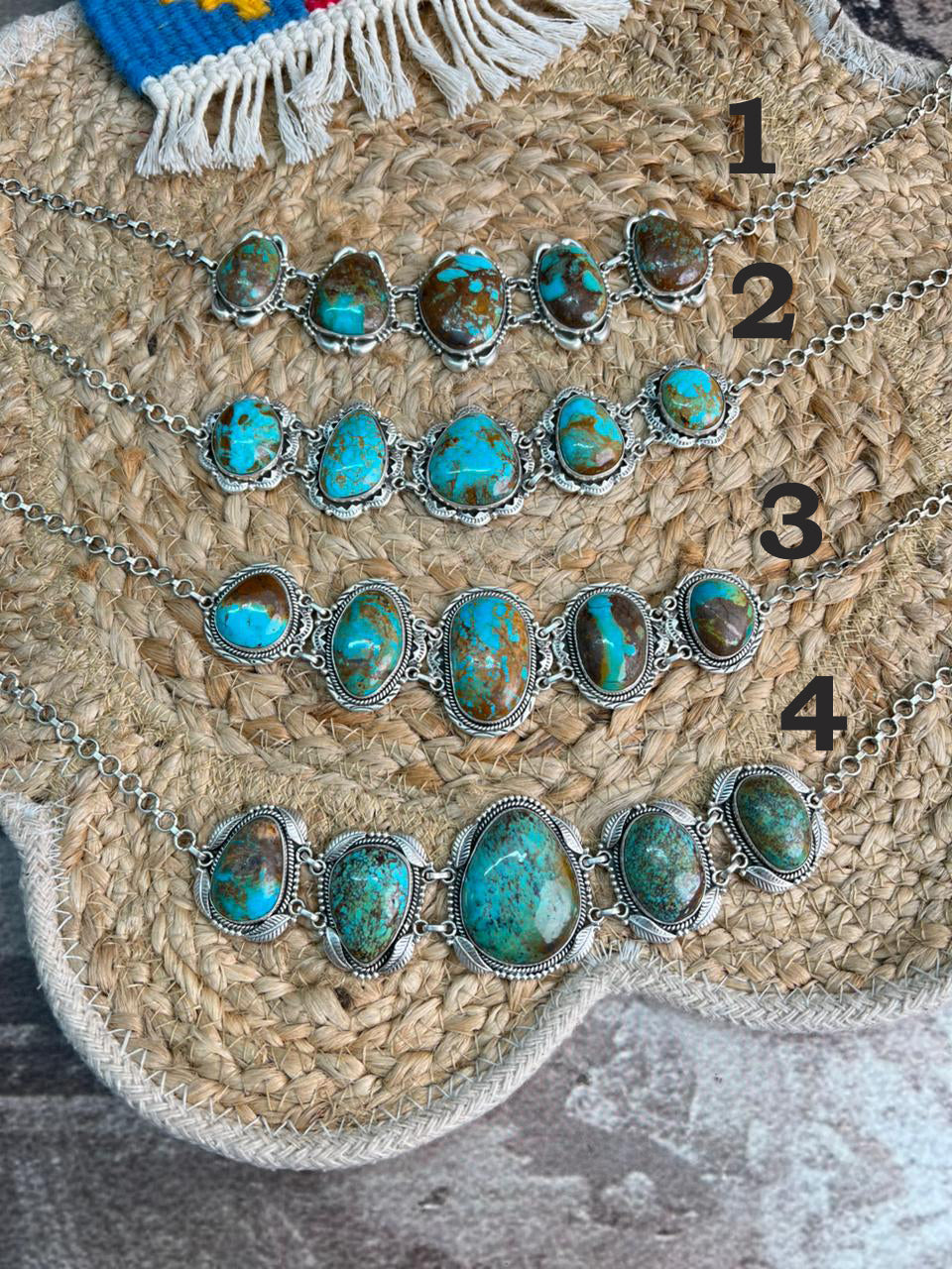 Handmade Sterling Silver Royston Turquoise Necklace "Signed Nizhoni"