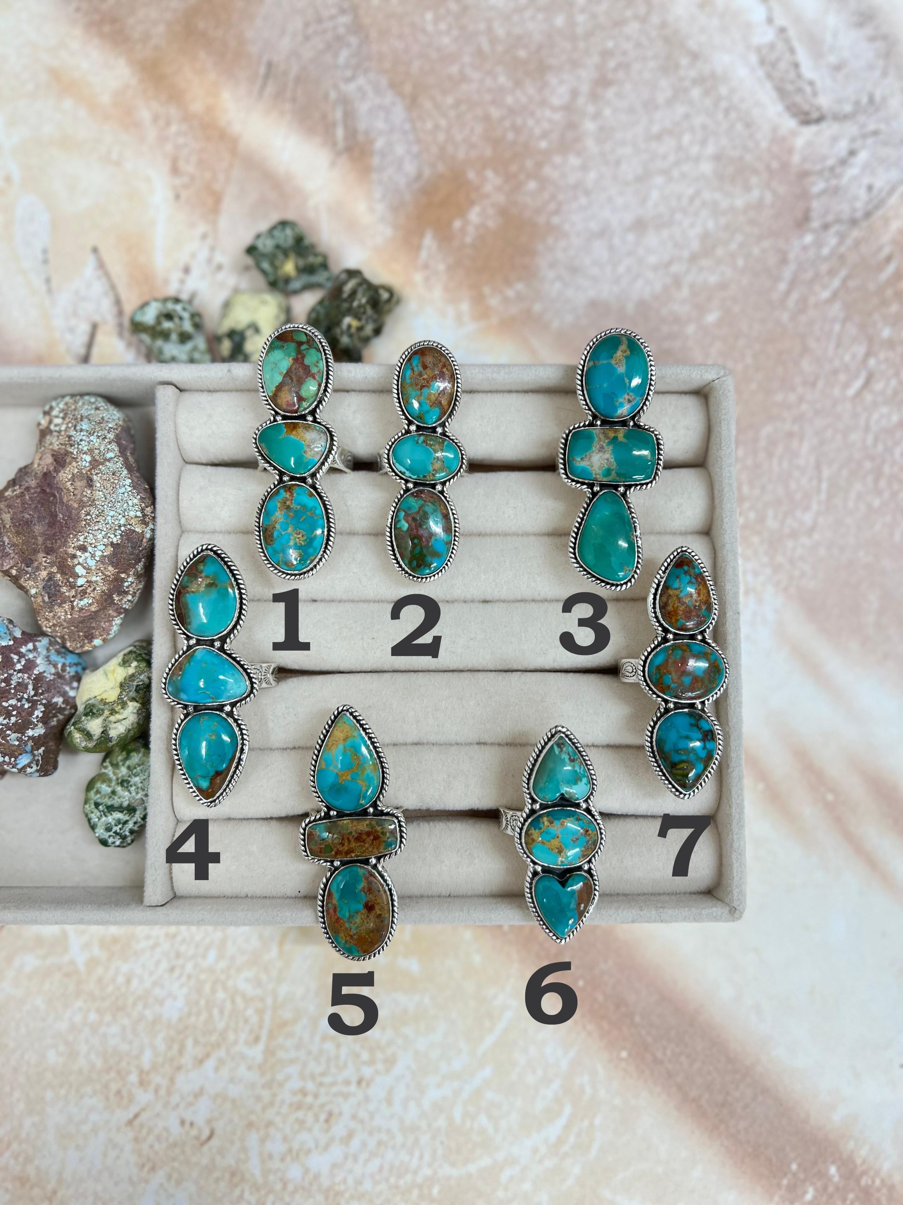 Handmade Sterling Silver Hardy Pit Adjustable Ring with Signed Nizhoni