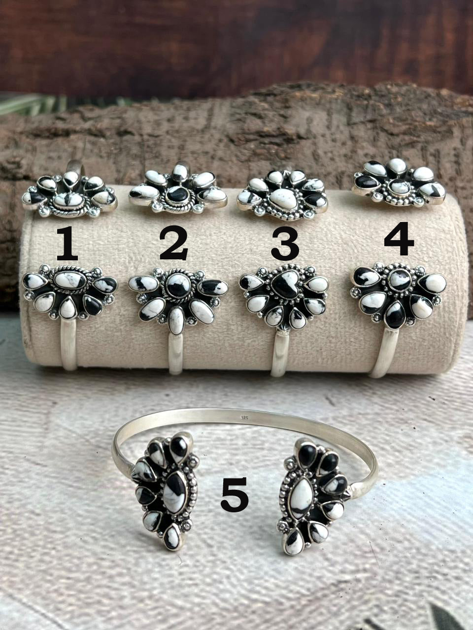 Handmade Sterling Silver White Buffalo Cuff Bracelet "Signed Nizhoni"