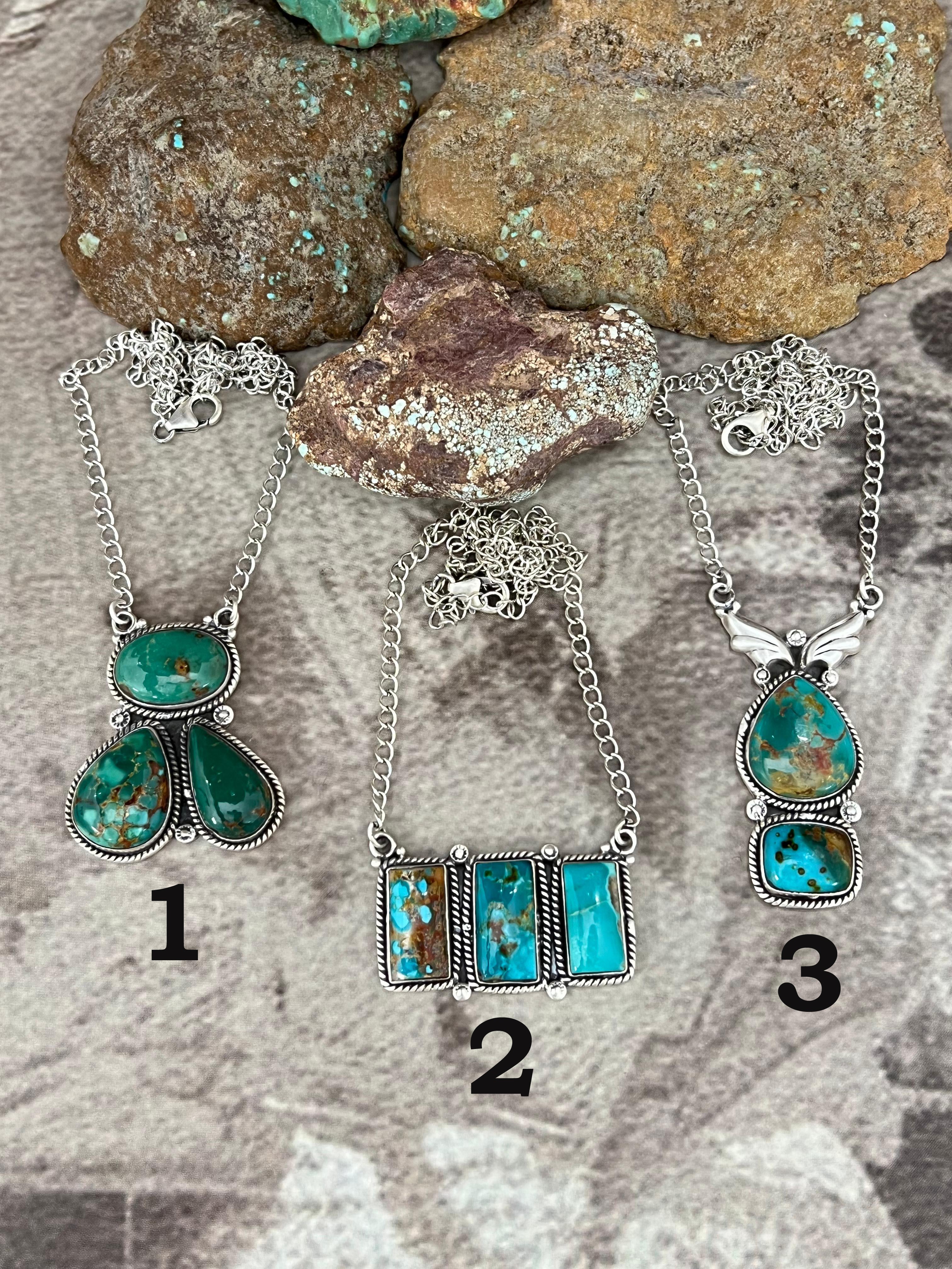 Handmade Sterling Silver Hardy Pit Necklace with Signed Nizhoni