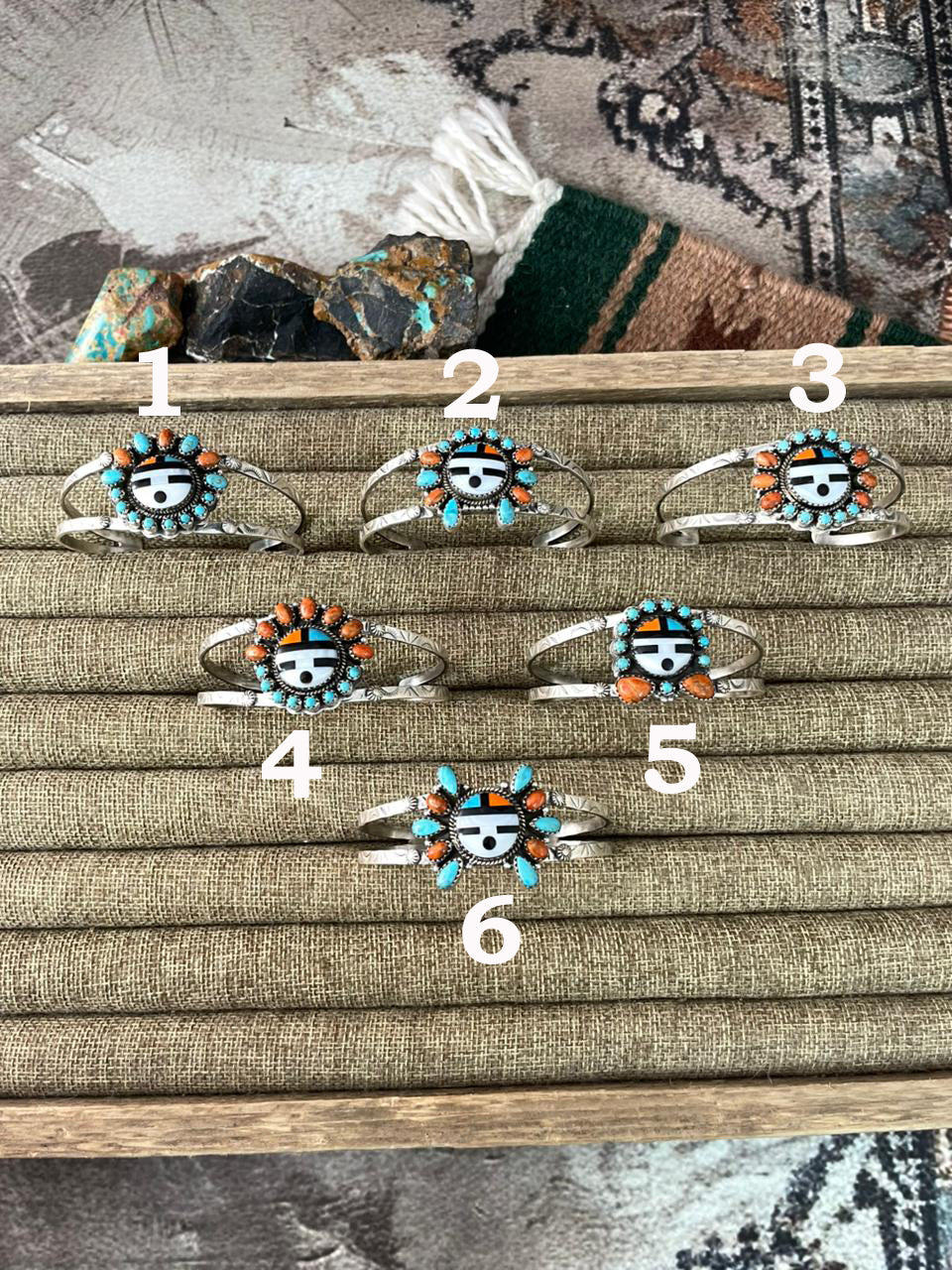 Handmade Sterling Silver Turquoise and MOP Cuff Bracelet "Signed Nizhoni"