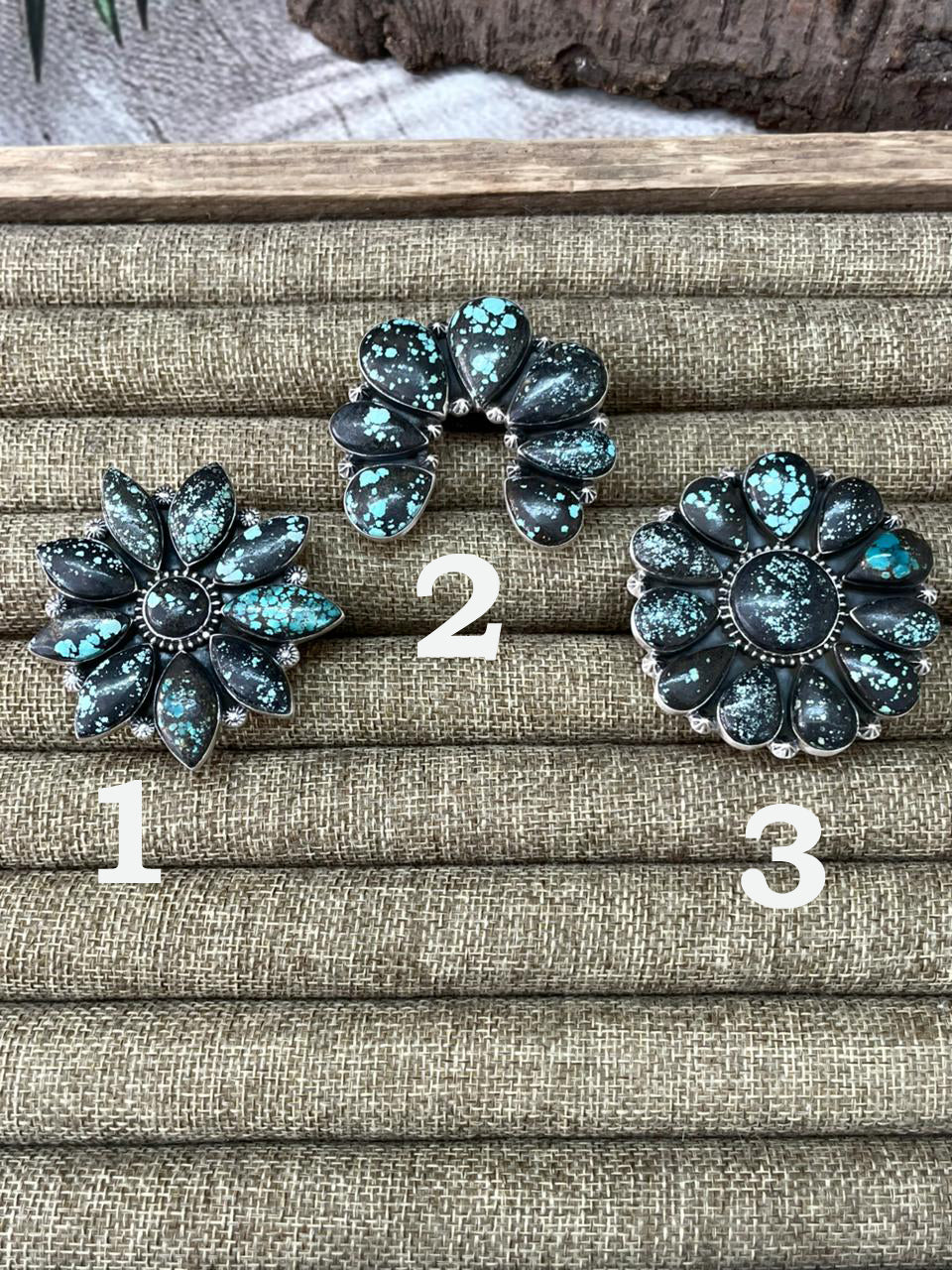 Handmade Sterling Silver Lander Turquoise Adjustable Ring With Signed Nizhoni