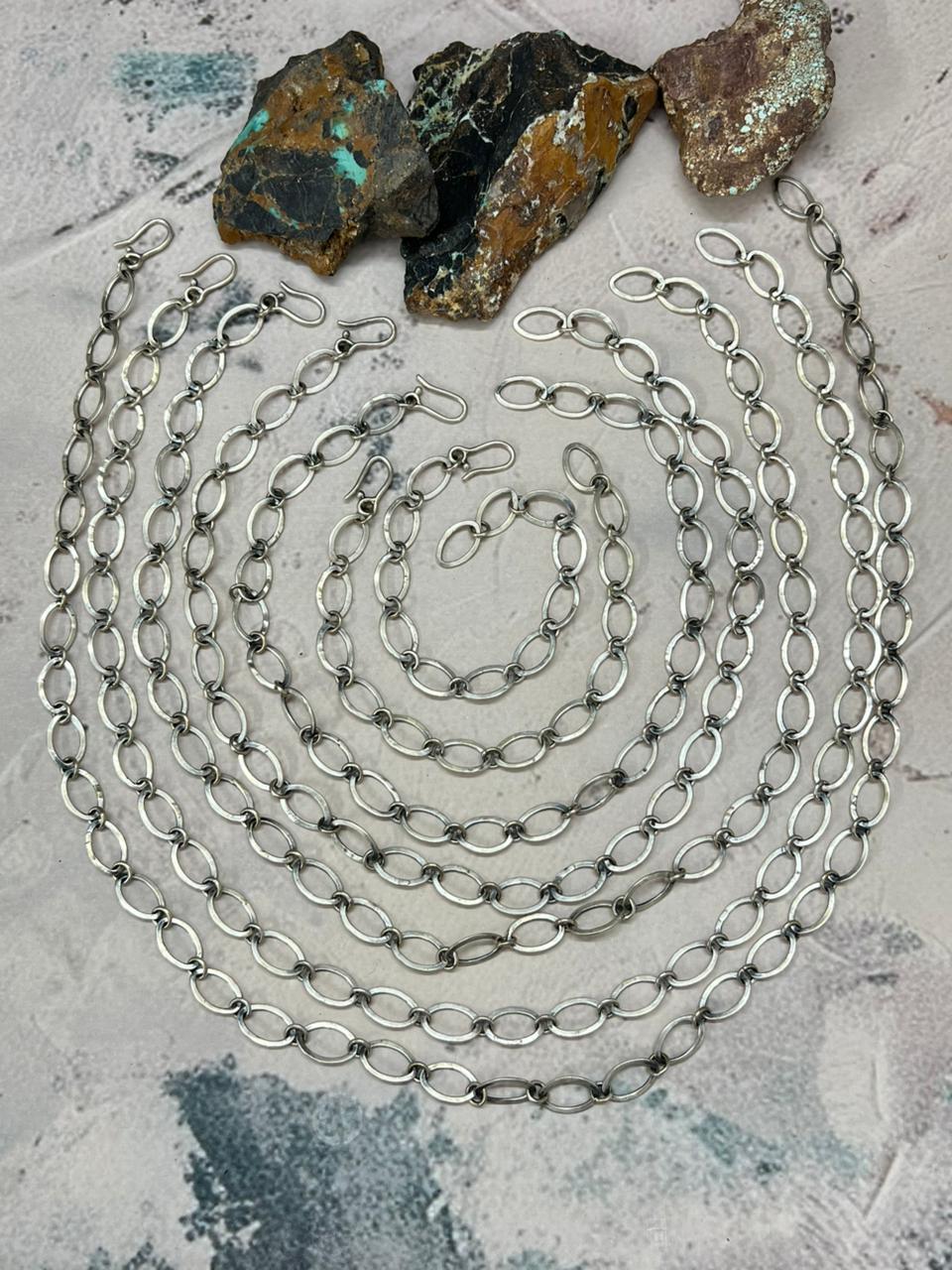 Handmade Sterling Silver Chain "Signed Nizhoni"
