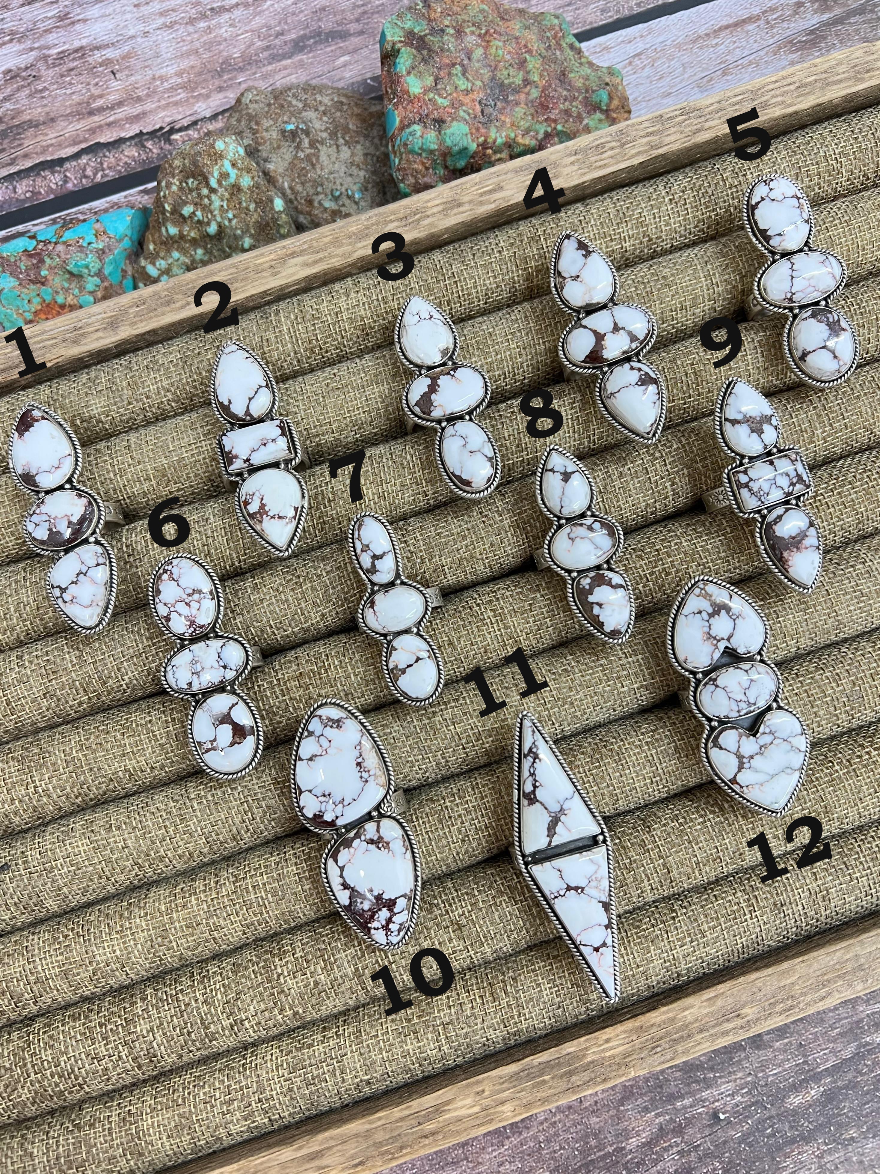 Handmade Sterling Silver Wild Horse Adjustable Ring with Signed Nizhoni