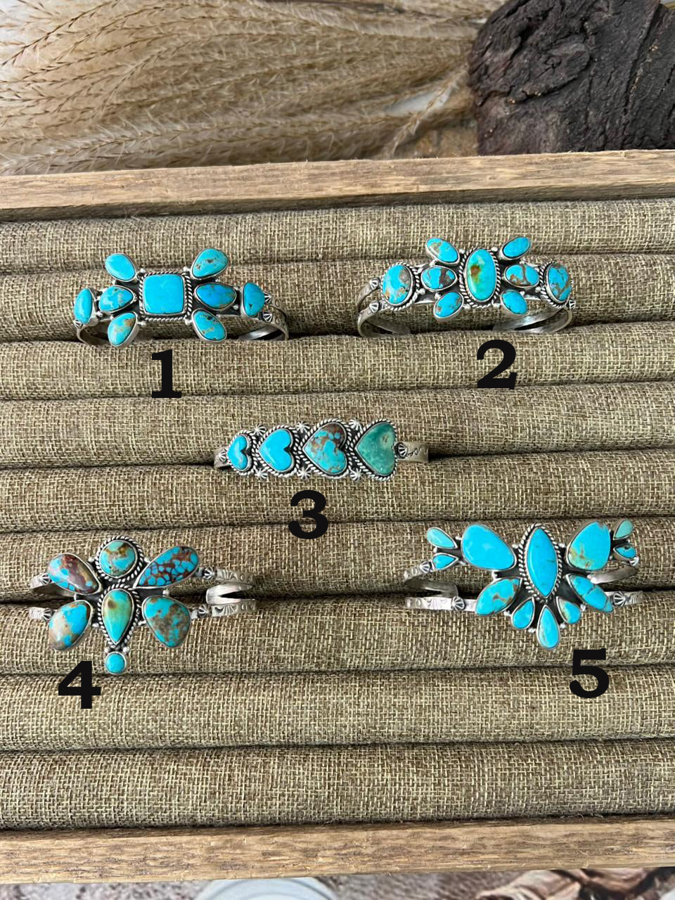 Handmade Sterling Silver Santa Maria Turquoise Bracelet "Signed Nizhoni"