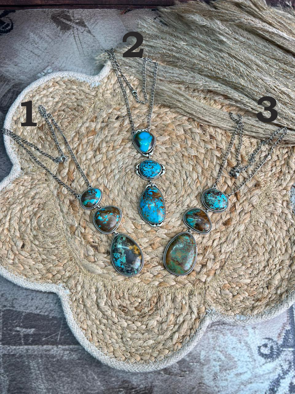 Handmade Sterling Silver Royston Turquoise Necklace "Signed Nizhoni"