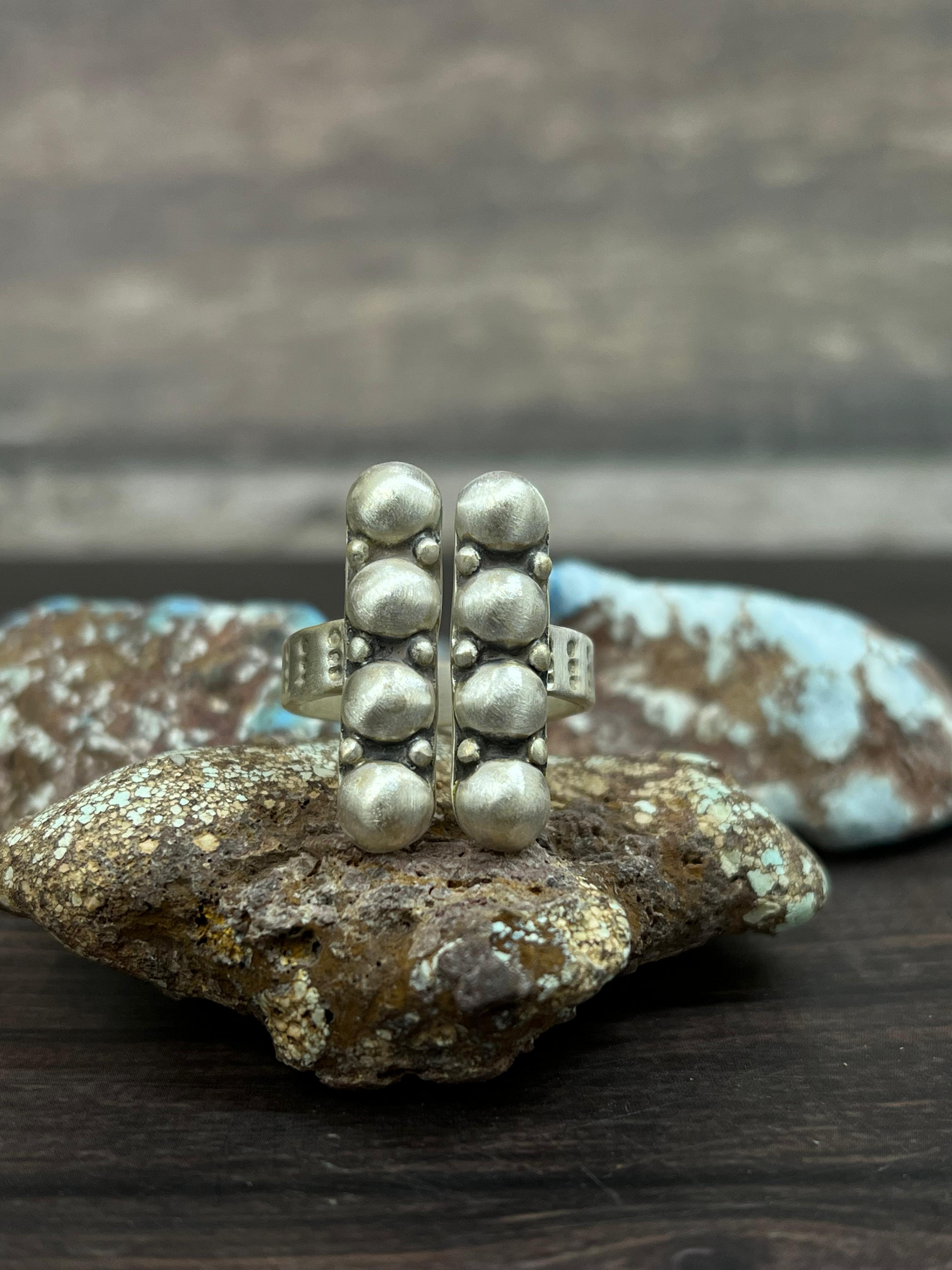 Handmade Sterling Silver Adjustable Ring With Signed Nizhoni