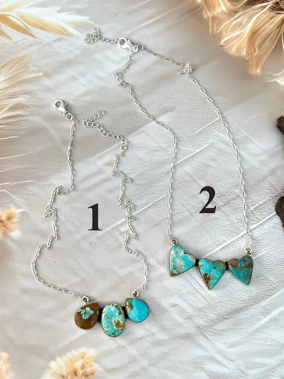 Handmade Sterling Silver Royston Turquoise Necklace "Signed Nizhoni"