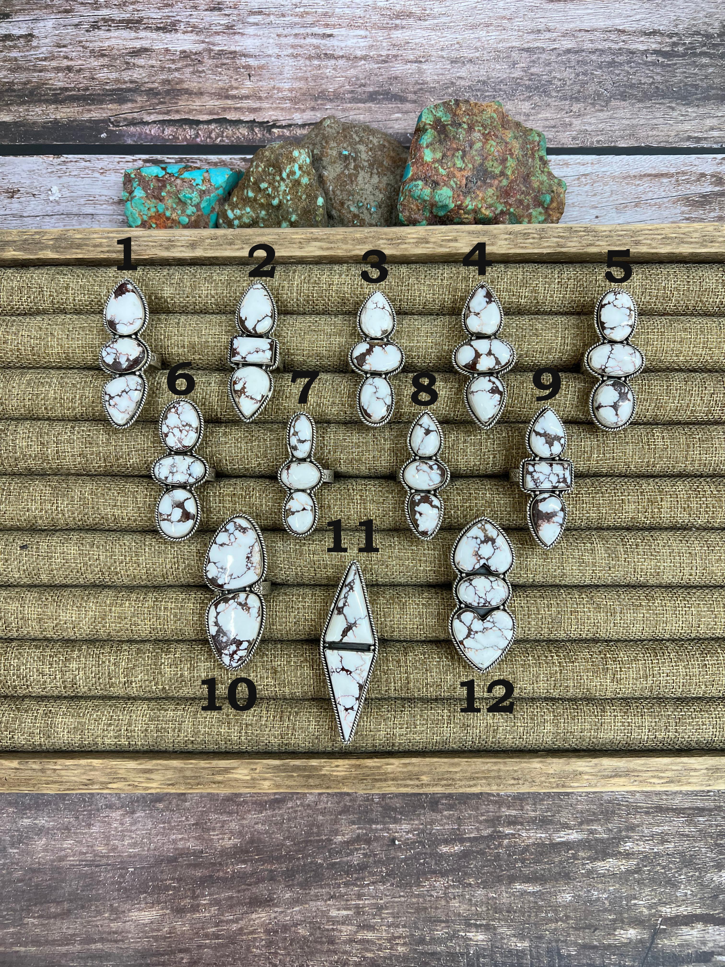 Handmade Sterling Silver Wild Horse Adjustable Ring with Signed Nizhoni